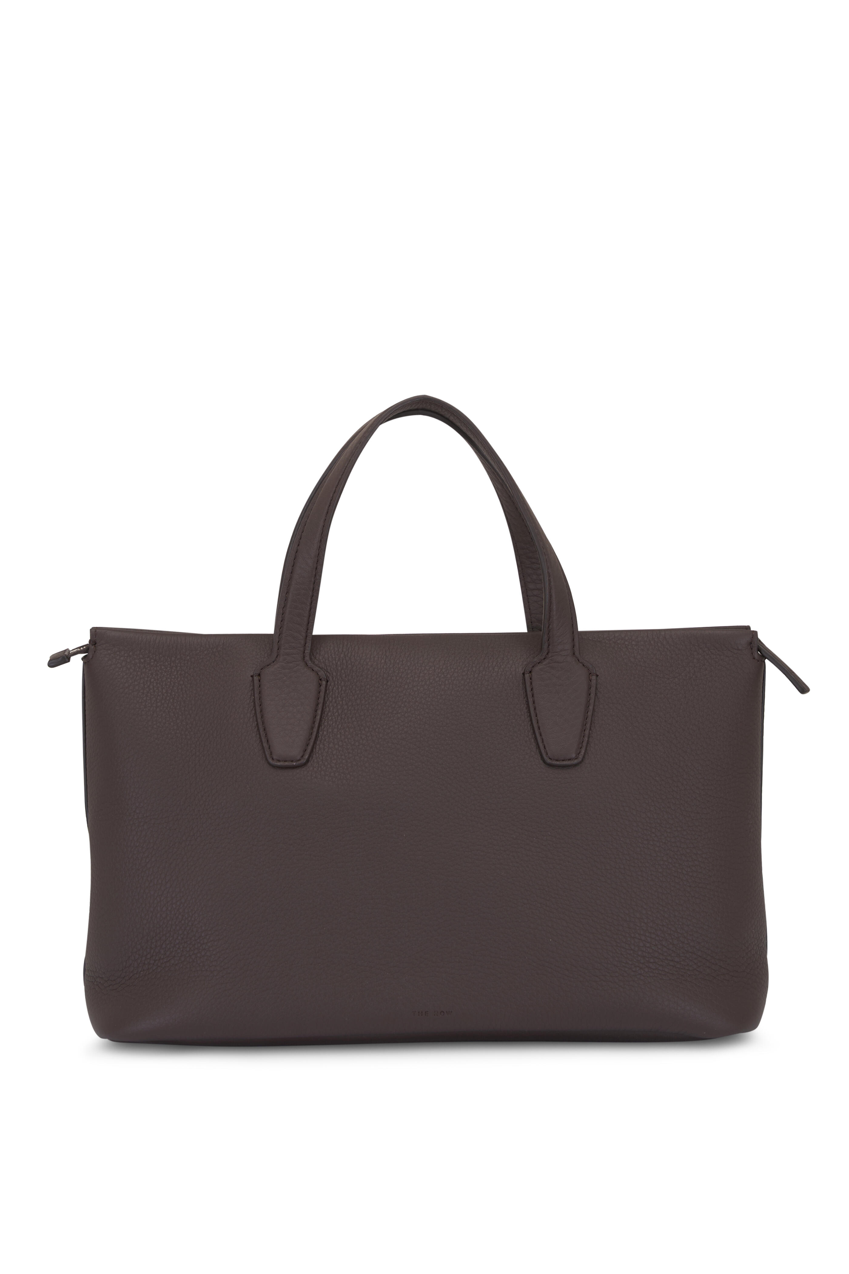 The Row - Marcel Deep Brown Ans Top Handle Bag