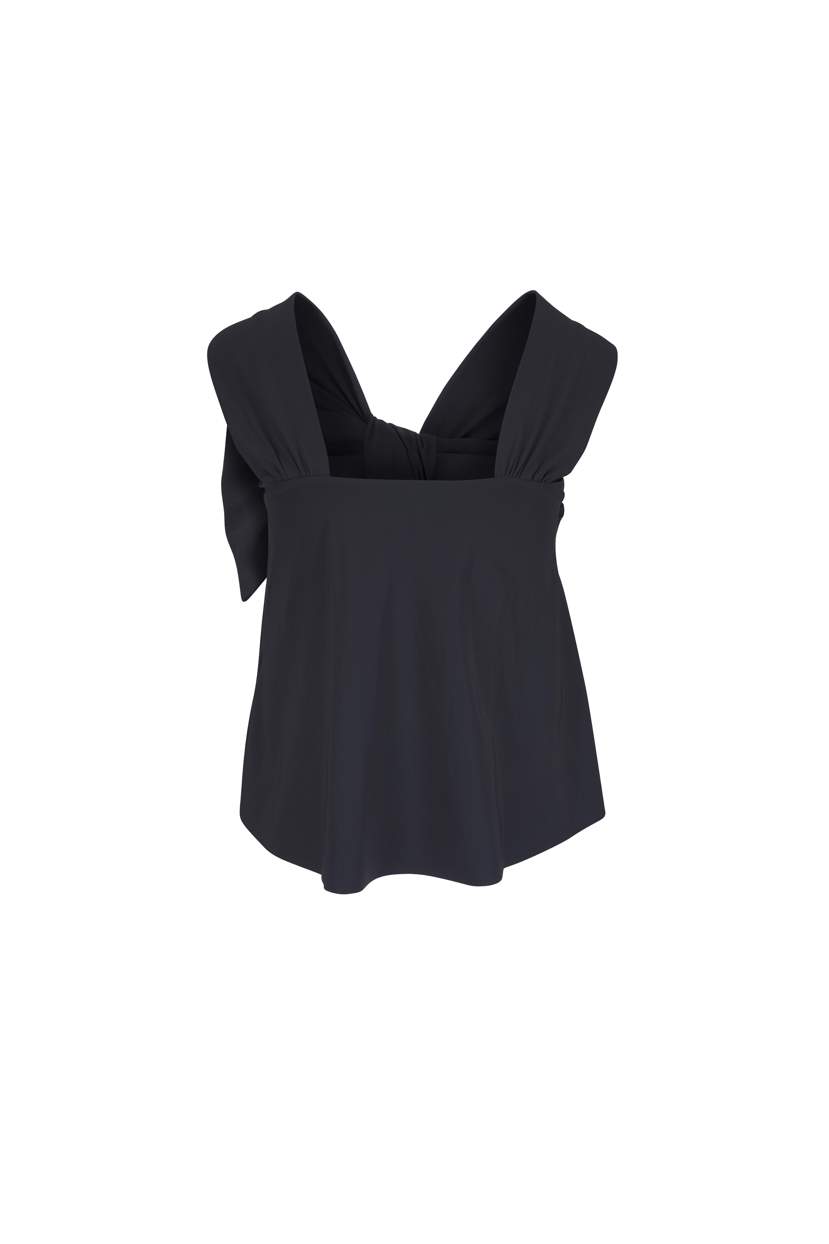 Dorothee Schumacher - Modern Flow Pure Black Halter Top