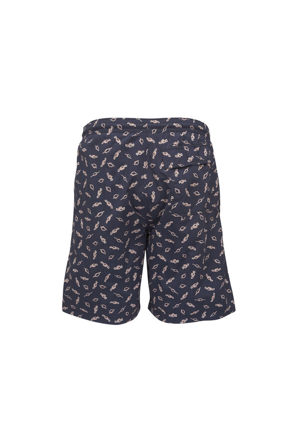 Loro Piana Navy Blue Swim Trunks - view 2