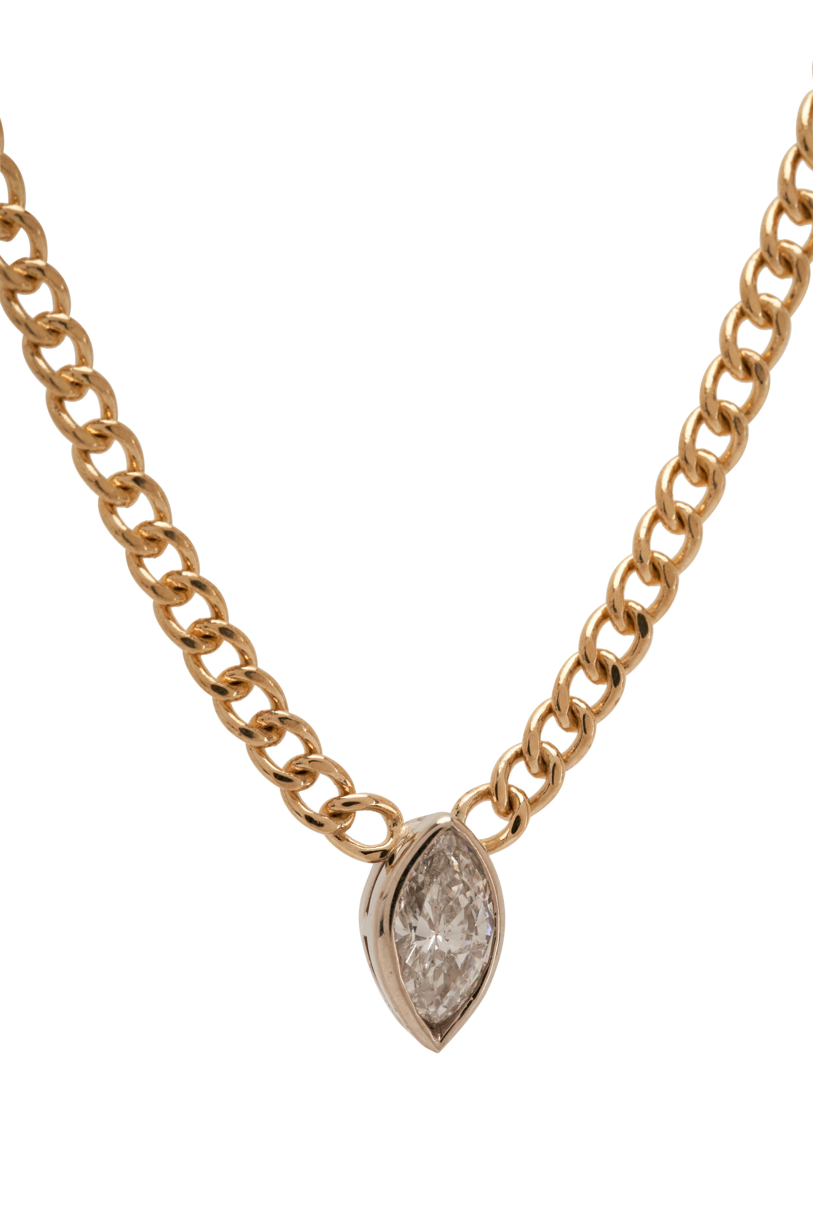 Genevieve Lau - 14K Marquise Diamond Necklace | Mitchell Stores