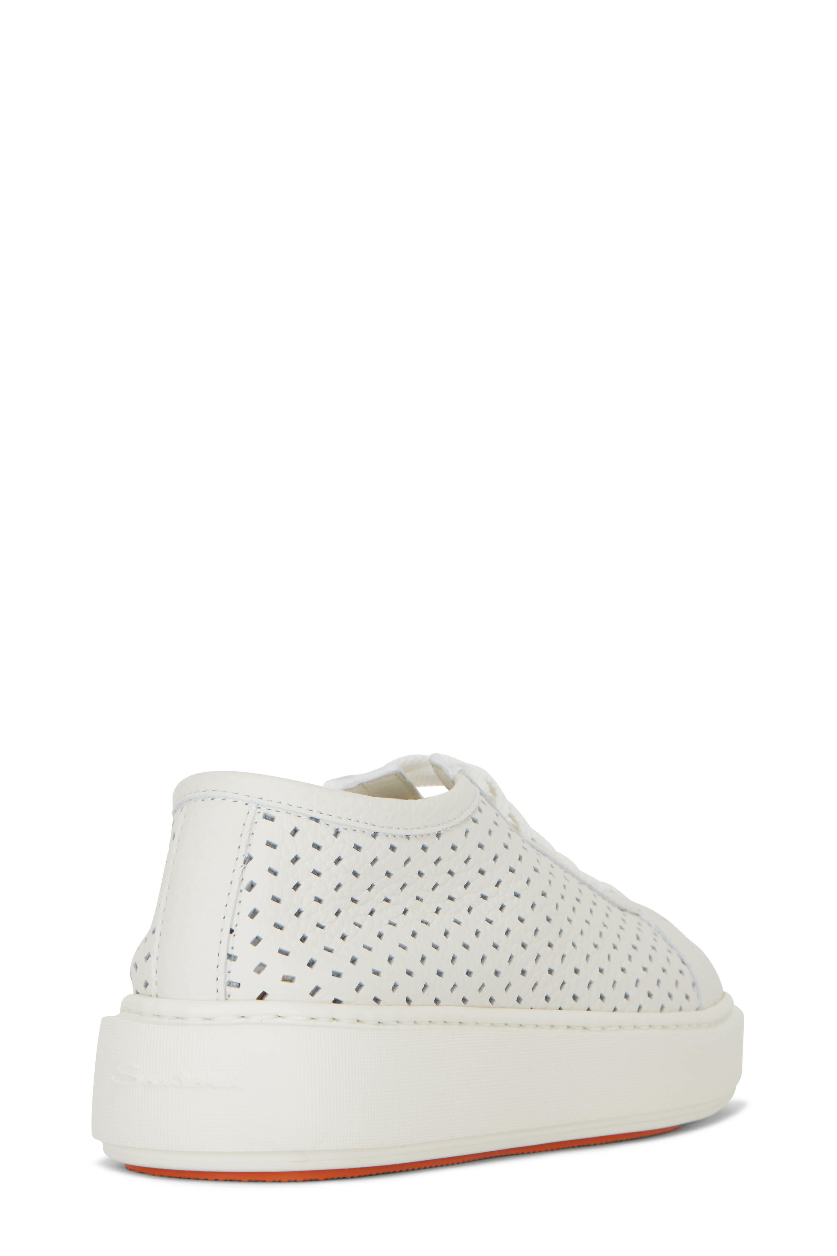 スニーカー SANTONI Women Sneakers WBCD61223BARTMEYI50 White Santoni - White Leather Low-Top Sneaker | Mitchell Stores