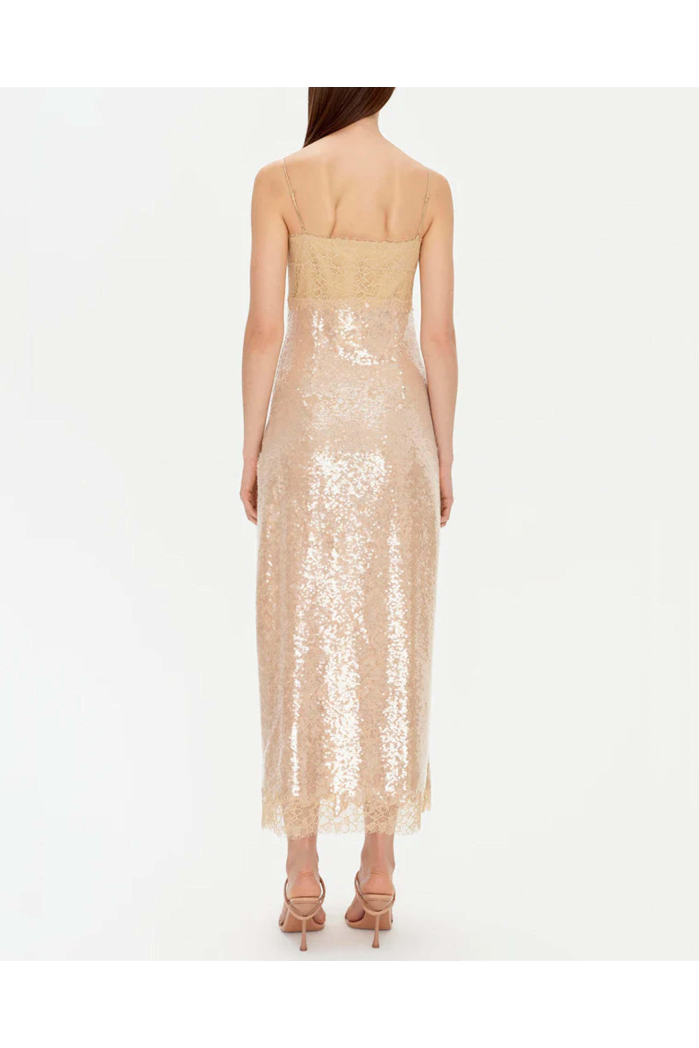 Simkhai - Ginger Root Sequin Valentina Slip Dress