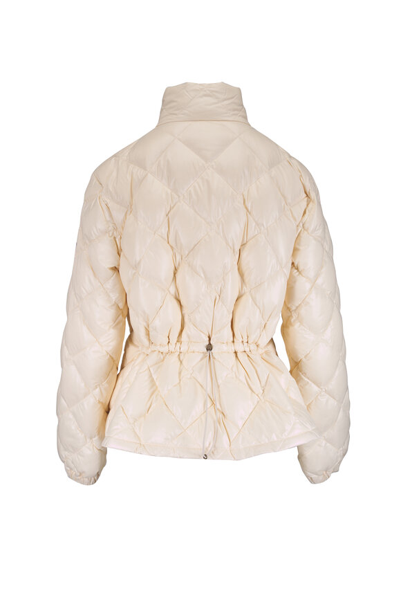Moncler Lavaret Ivory Short Down Jacket - view 4