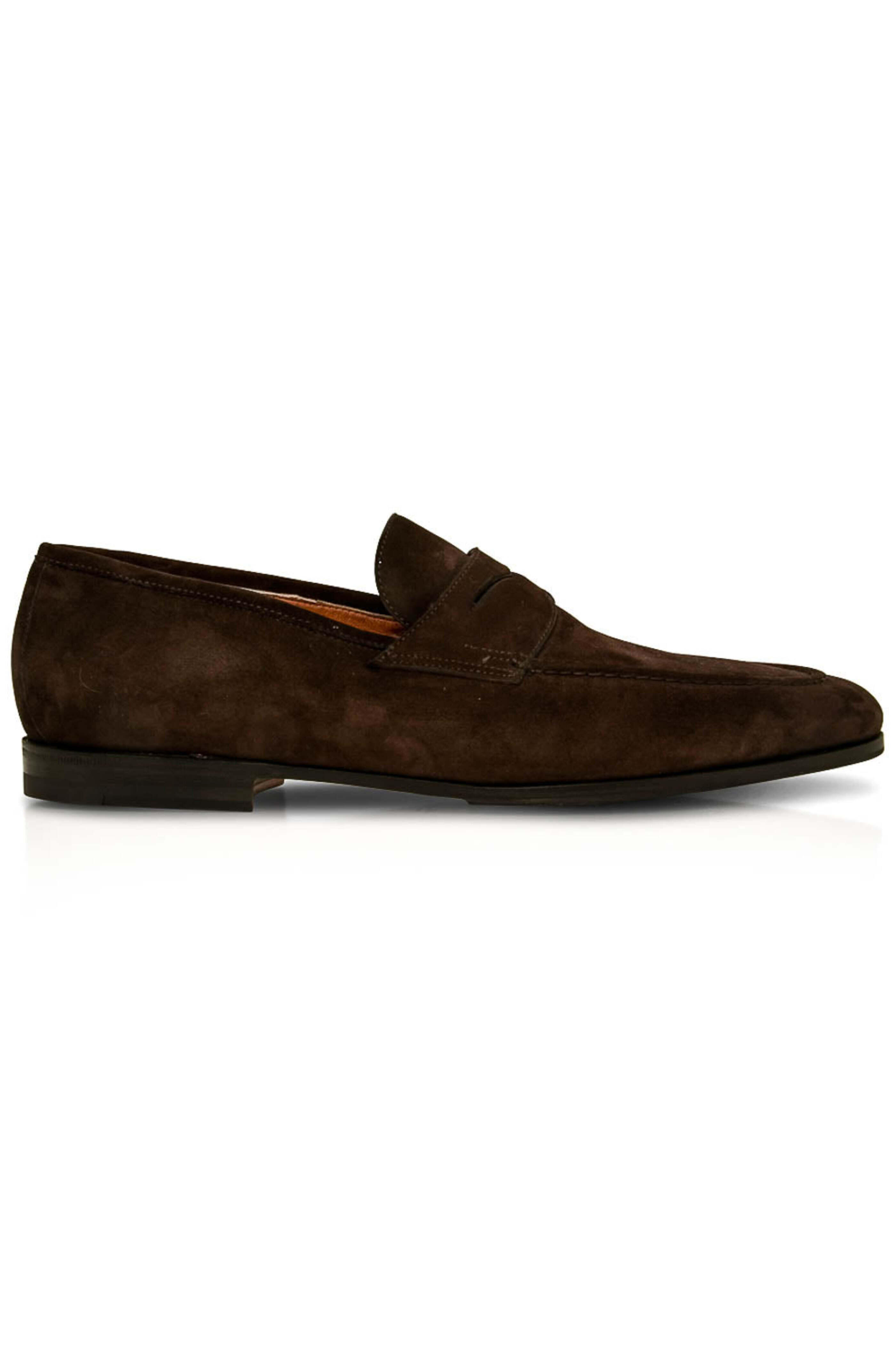 Santoni - Brown Suede Jockel Loafer