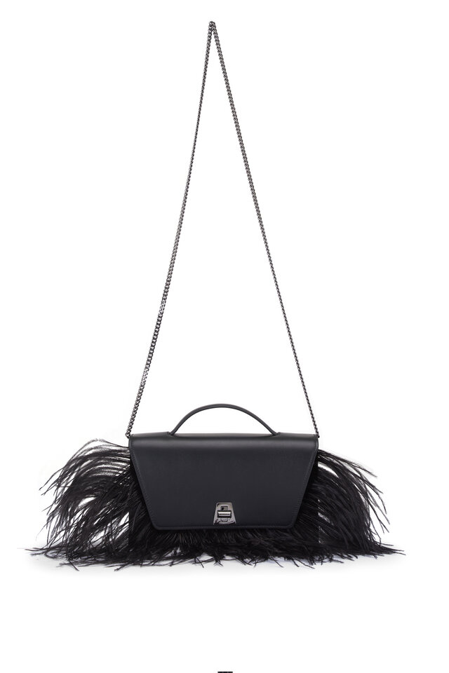 PRADA プラダ Prada - Black Zip Pouch Leather Crossbody | Mitchell Stores