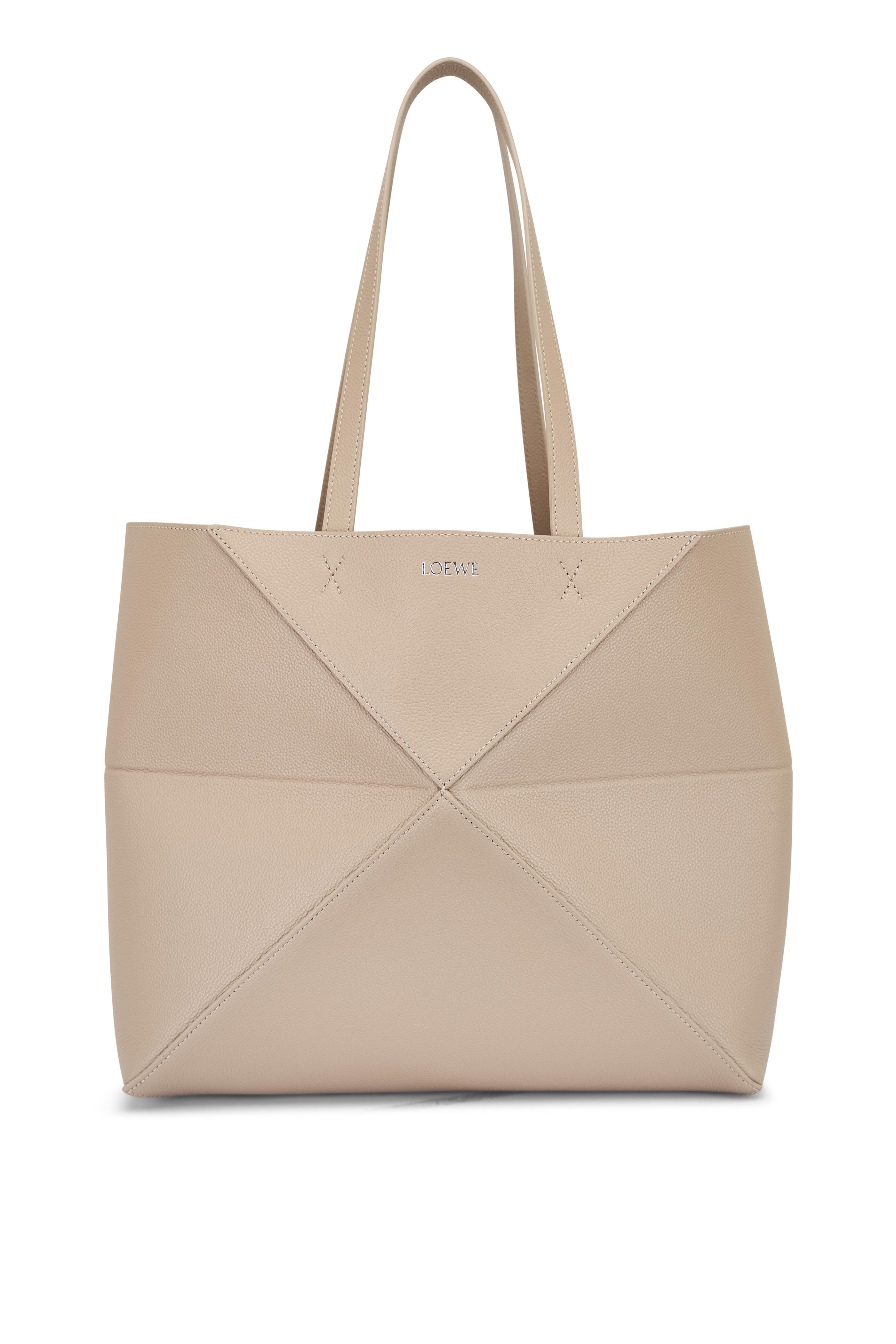 Loewe - Medium Horizontal Puzzle Fold Clay Leather Tote