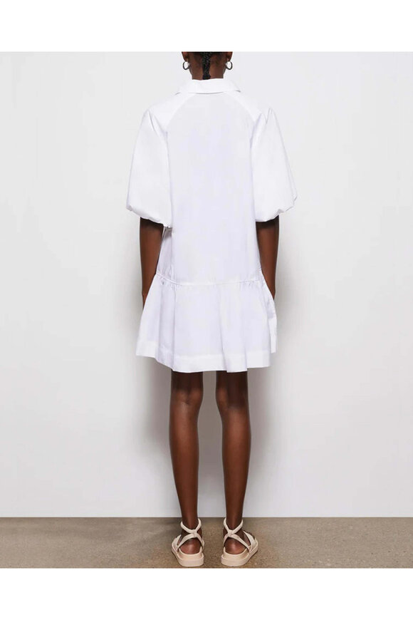 Simkhai Crissy White Cotton Poplin Shirtdress - view 3
