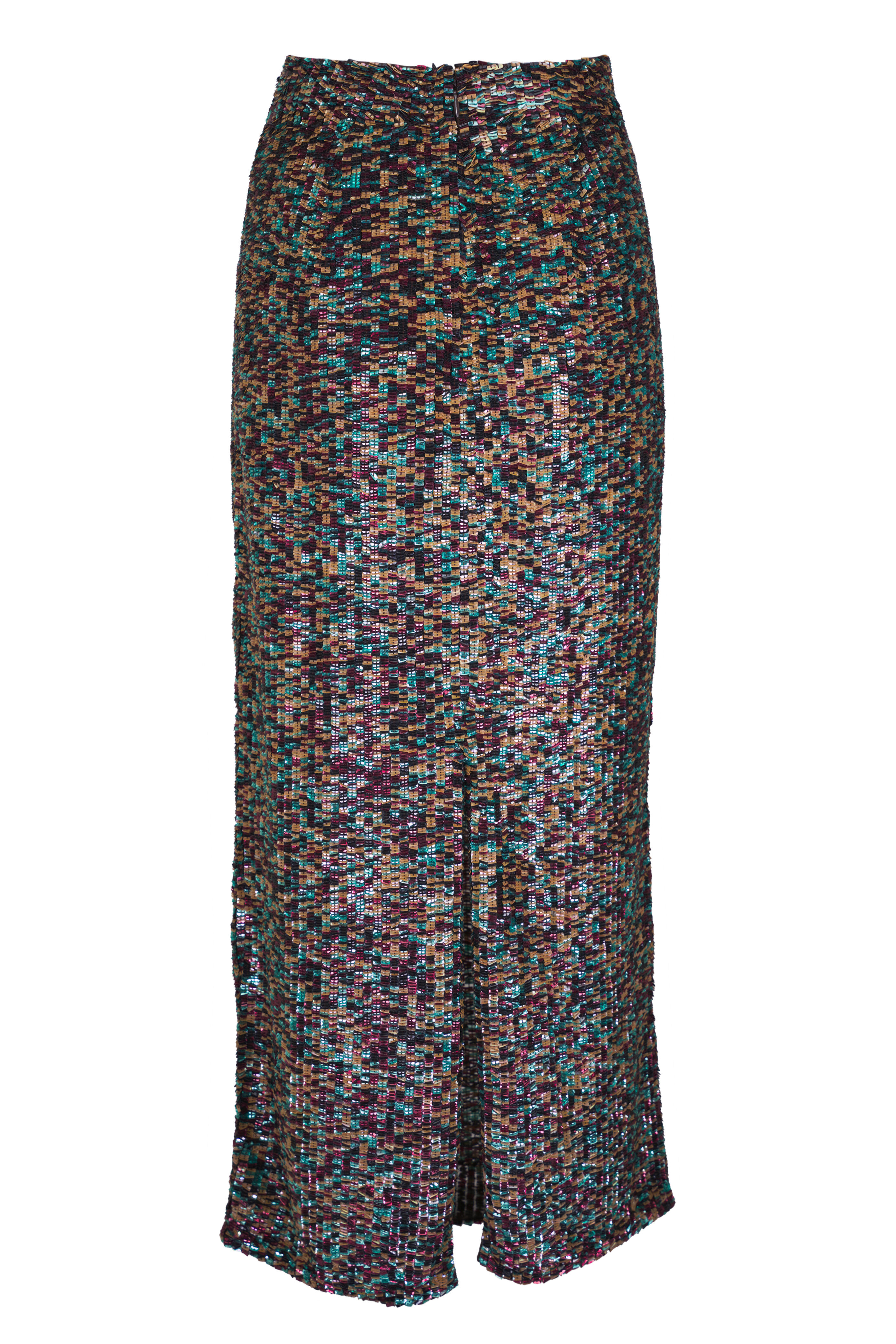 TWP - Sylkie Multicolor Beaded Skirt