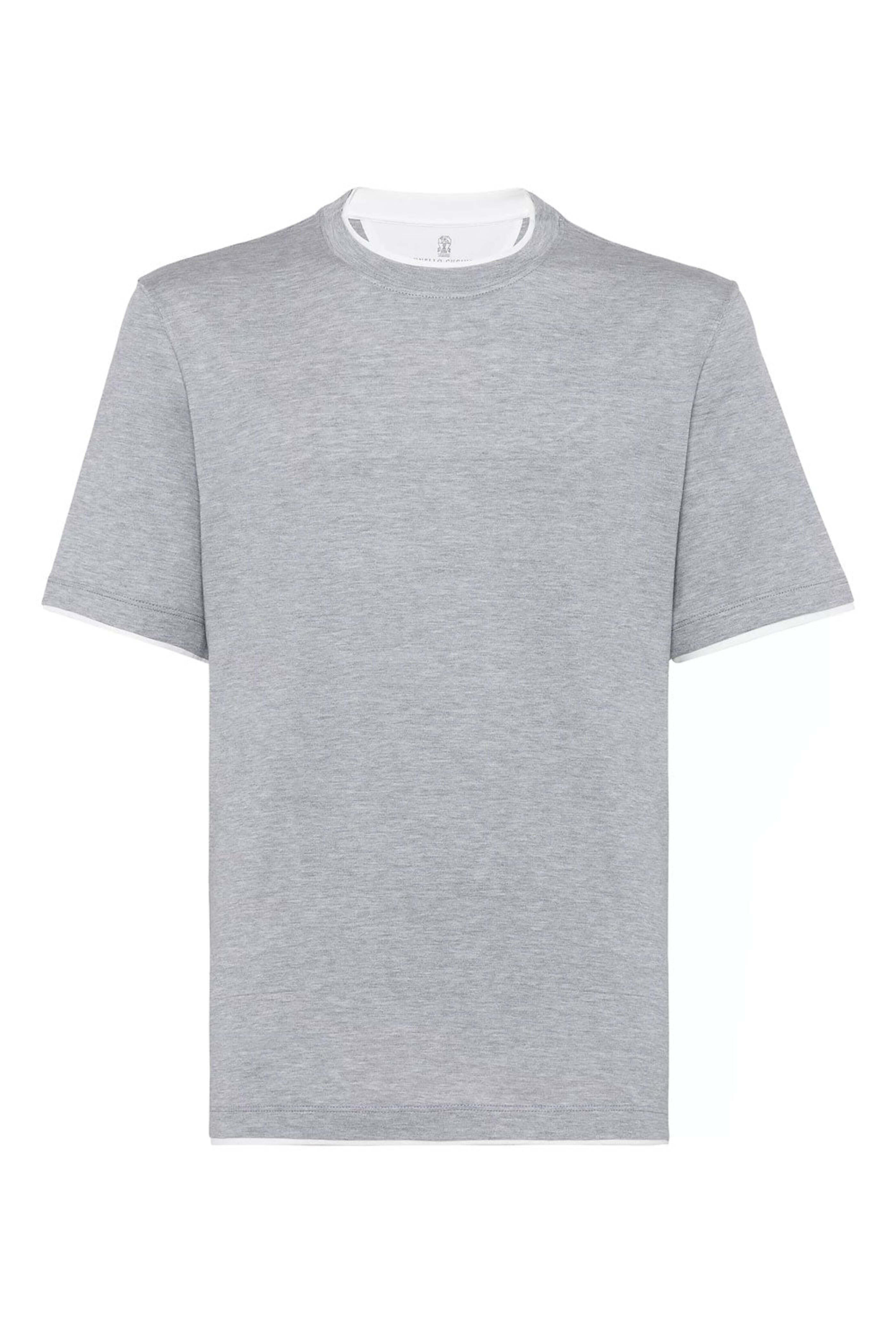 Brunello Cucinelli - Light Gray Layered Shirt