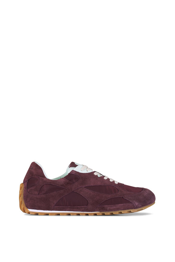 Bottega Veneta Orbit Flash Deep Mahogany Suede Sneaker - view 2
