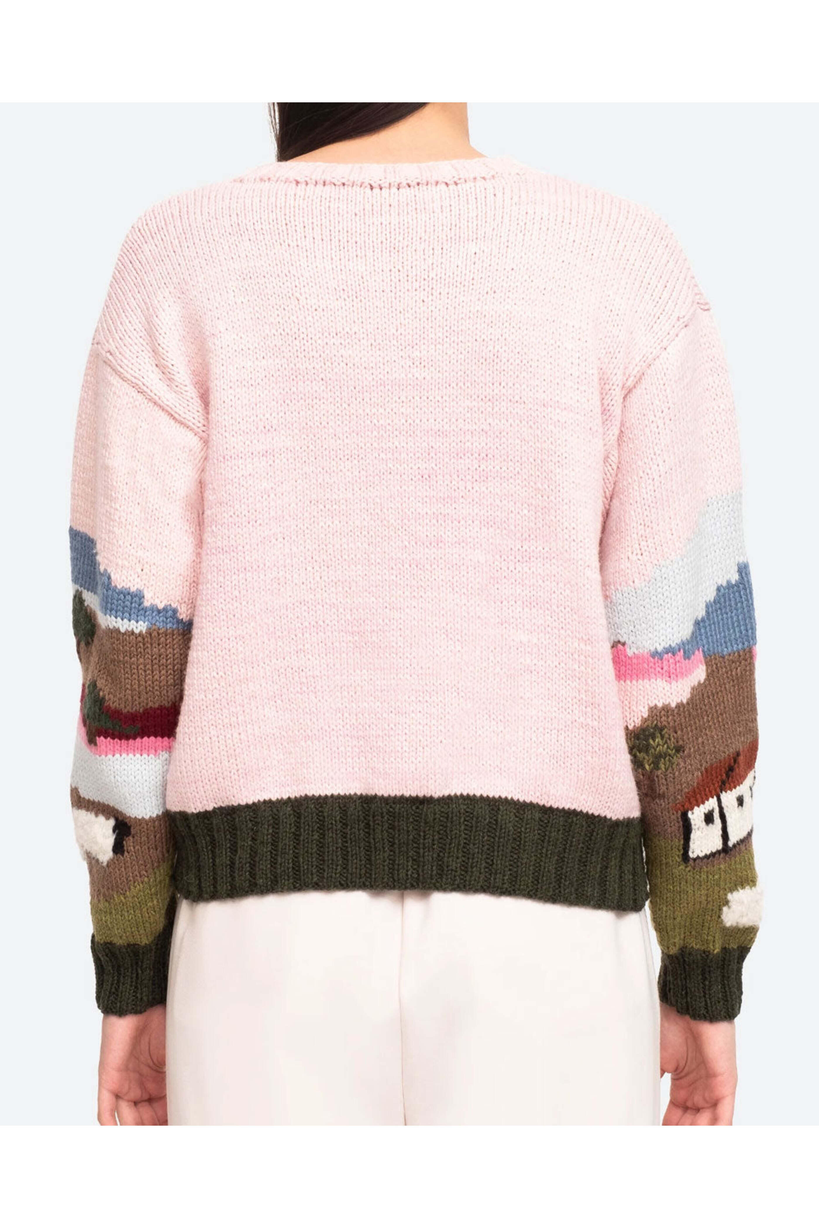 Sea NYC - Multi Intarsia Reese Sheep Sweater