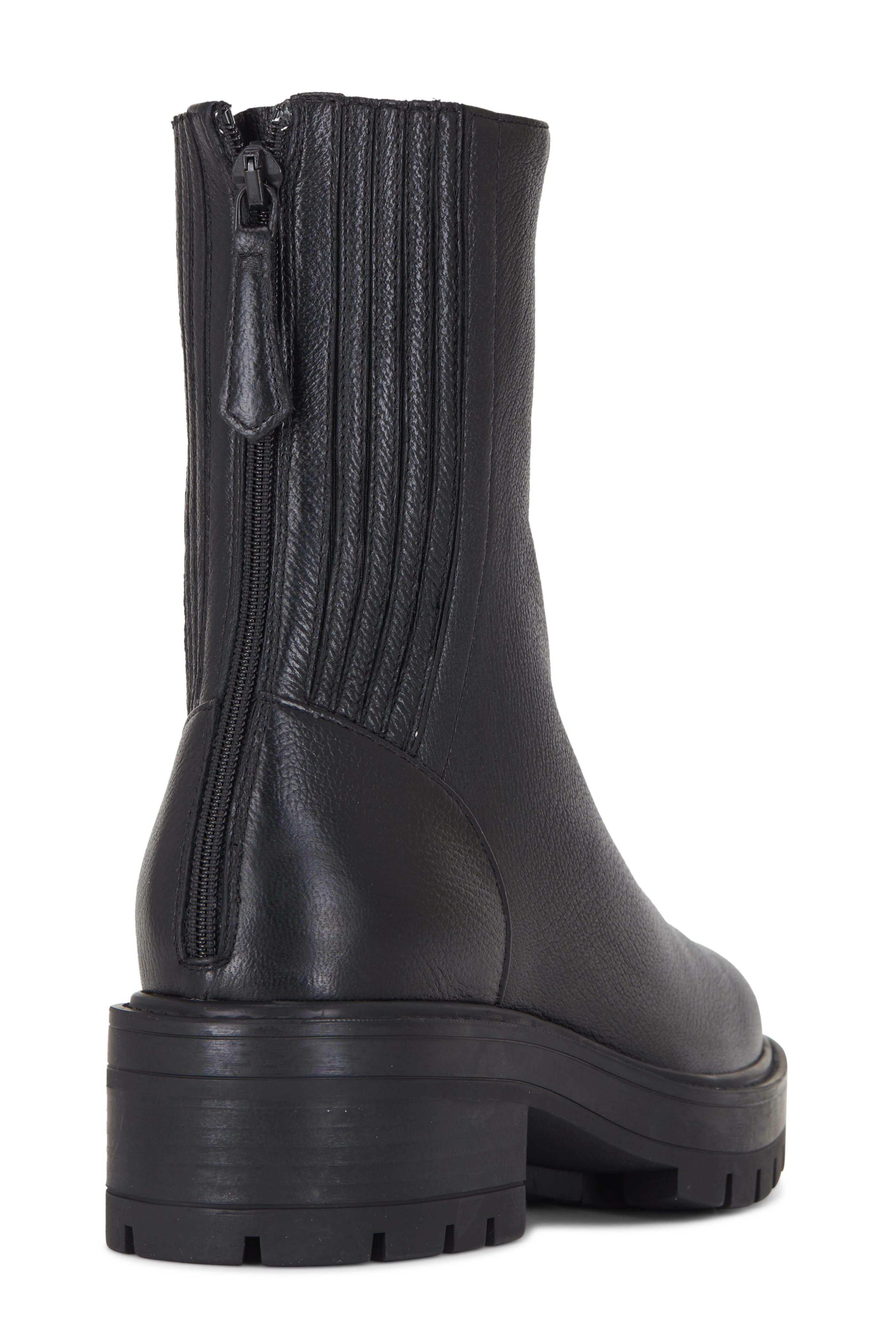 Aquazzura - St. Honore Black Leather Combat Boot