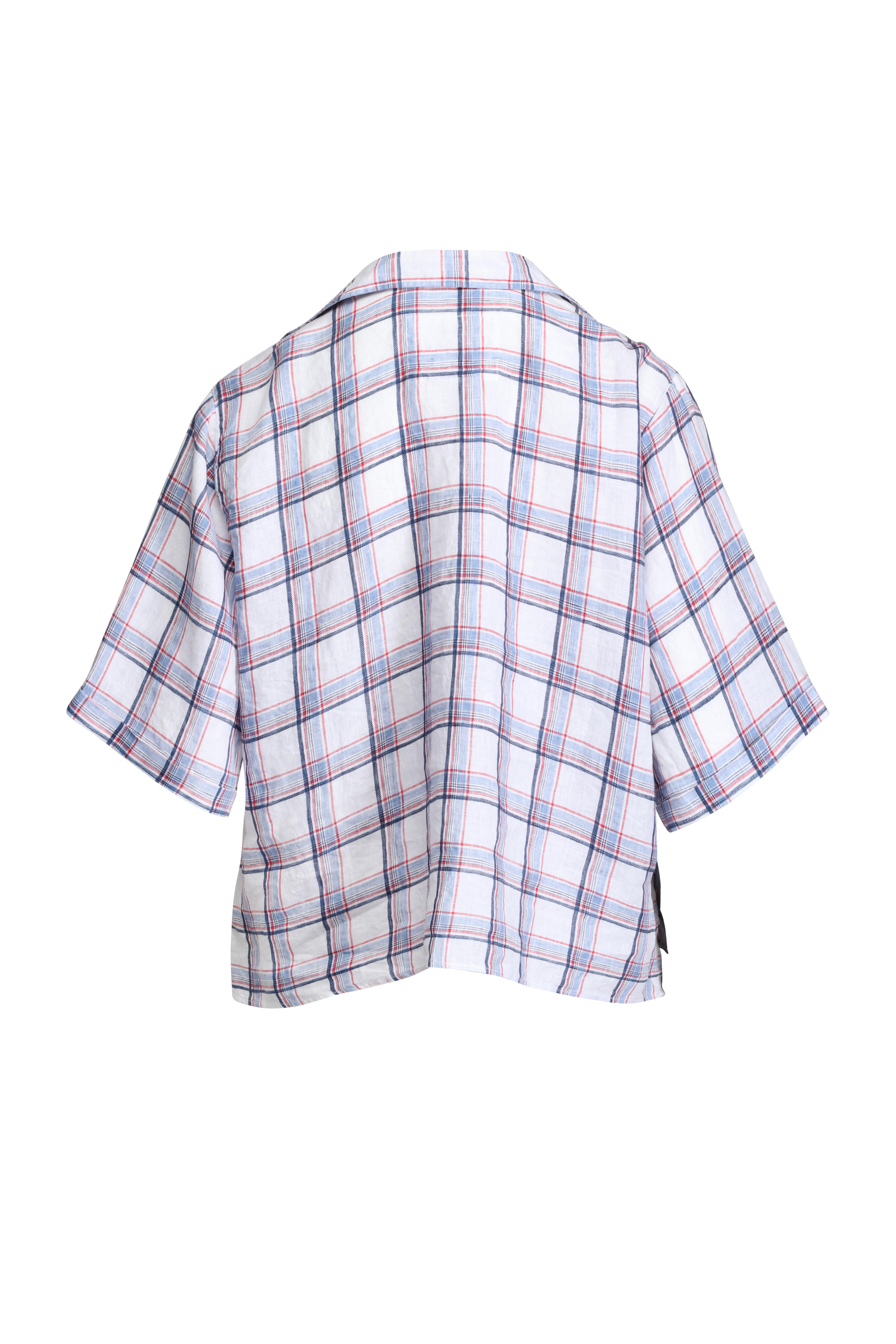 Frank & Eileen - Rosie Multicolor Plaid Short Sleeve Blouse