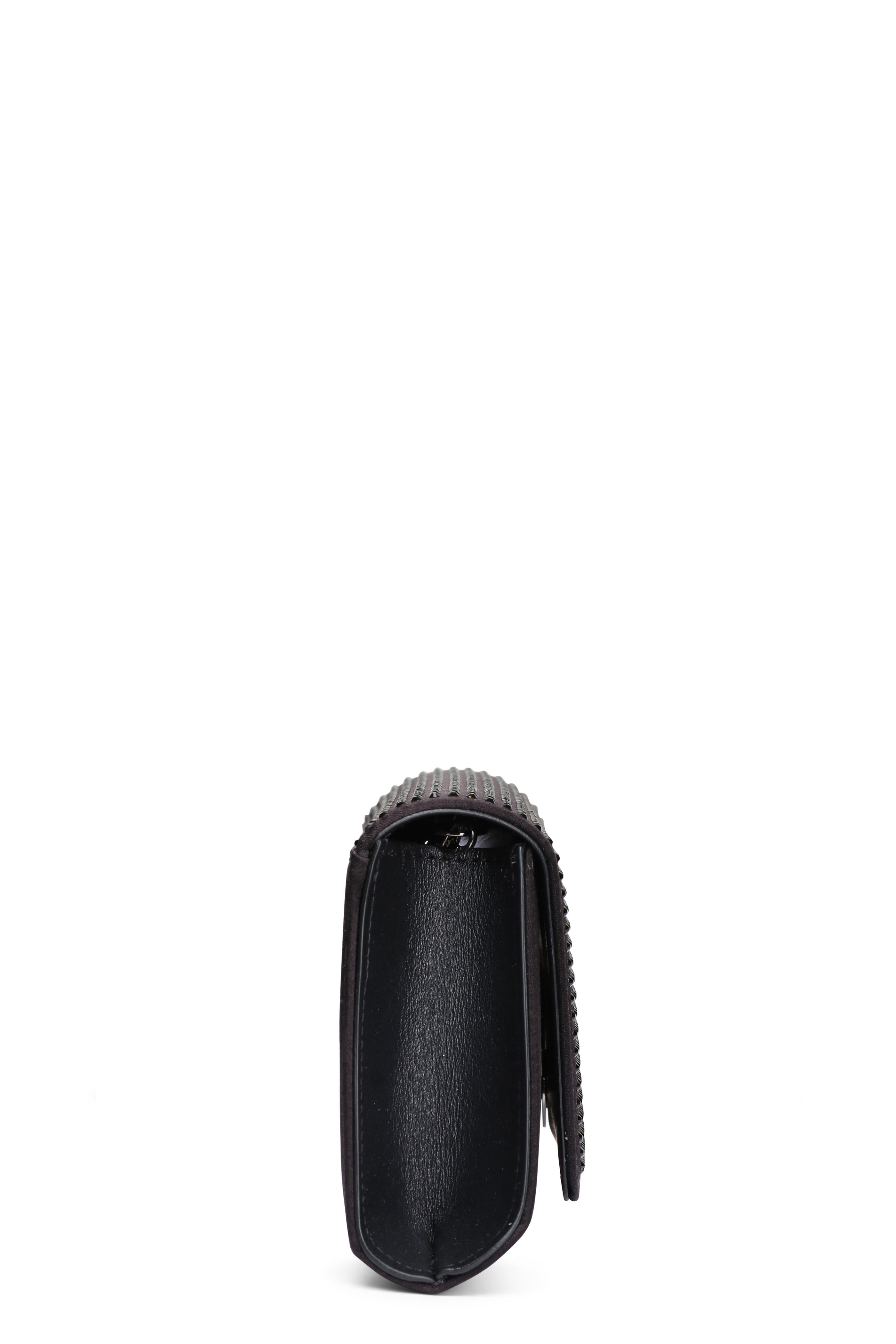 Akris - Anouk Mini Black Trapezoid Clutch