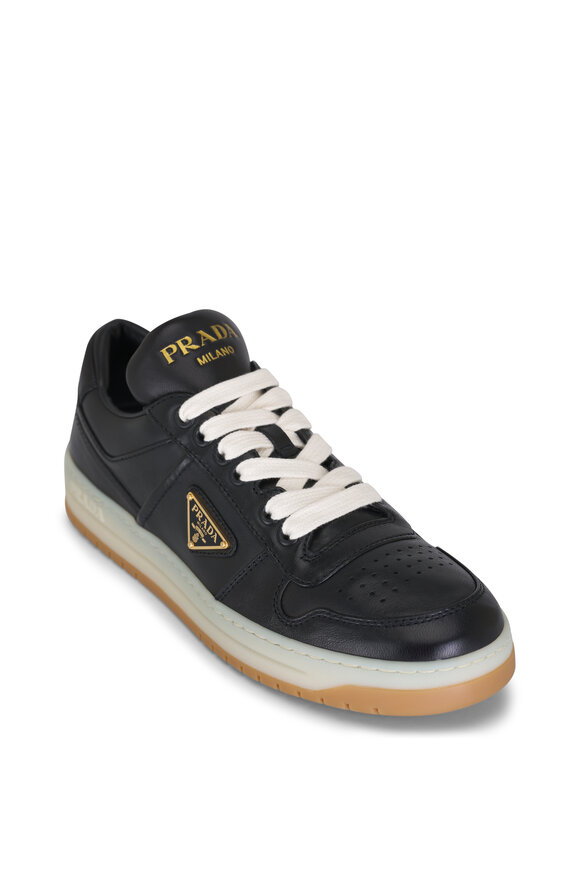 Prada Downtown Black Leather Sneaker