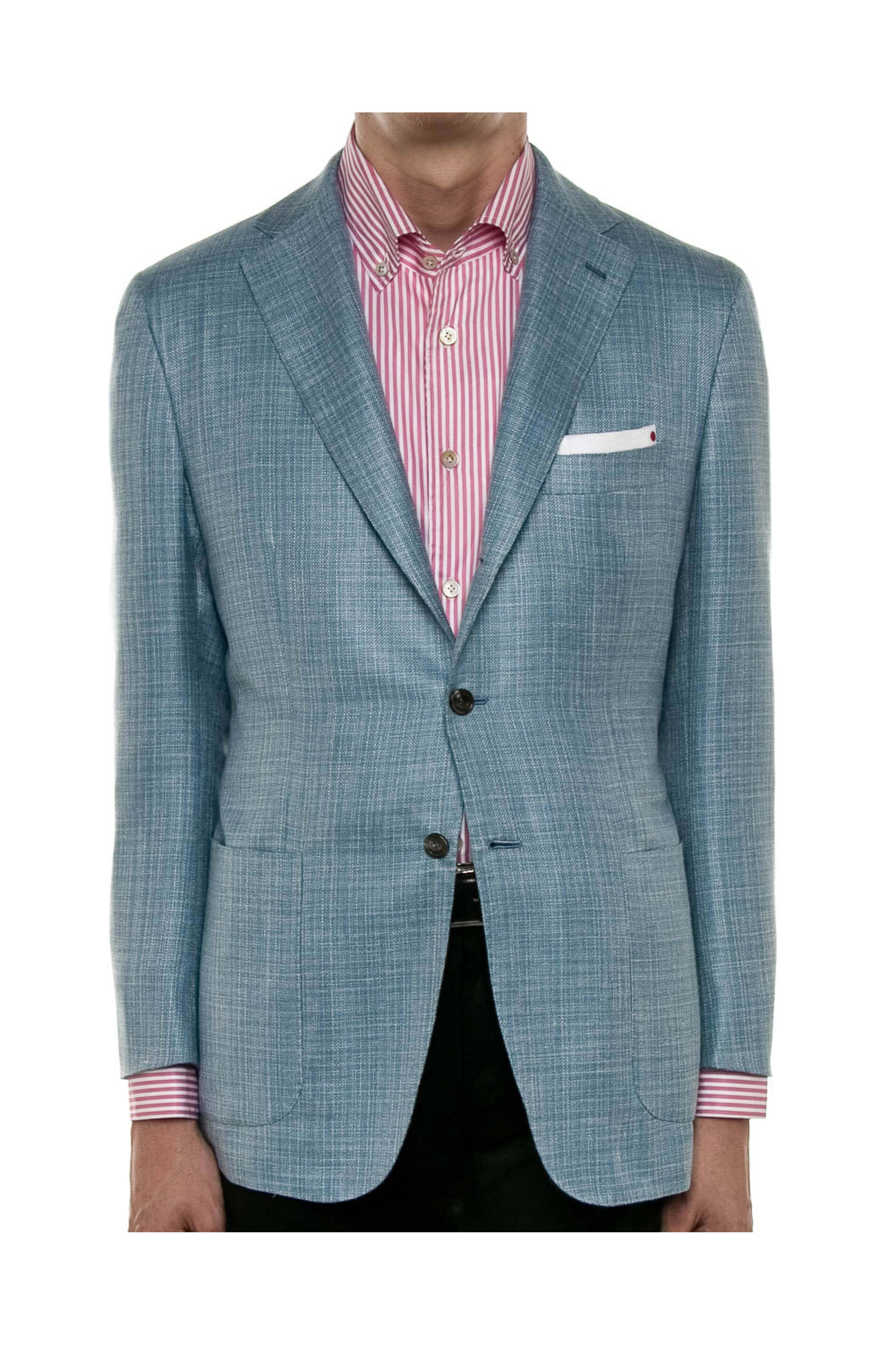 Kiton - Light Blue Melange Sportcoat