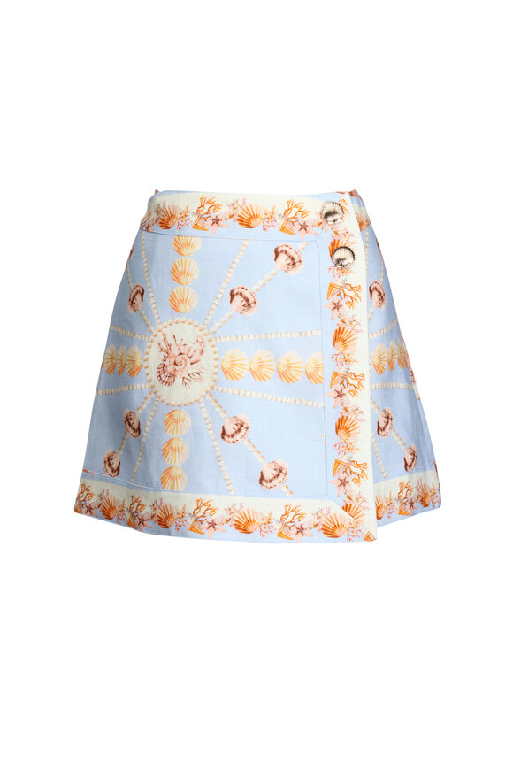 Cara Cara Fischer Seashell Stripe Ivory Mini Skirt - view 1