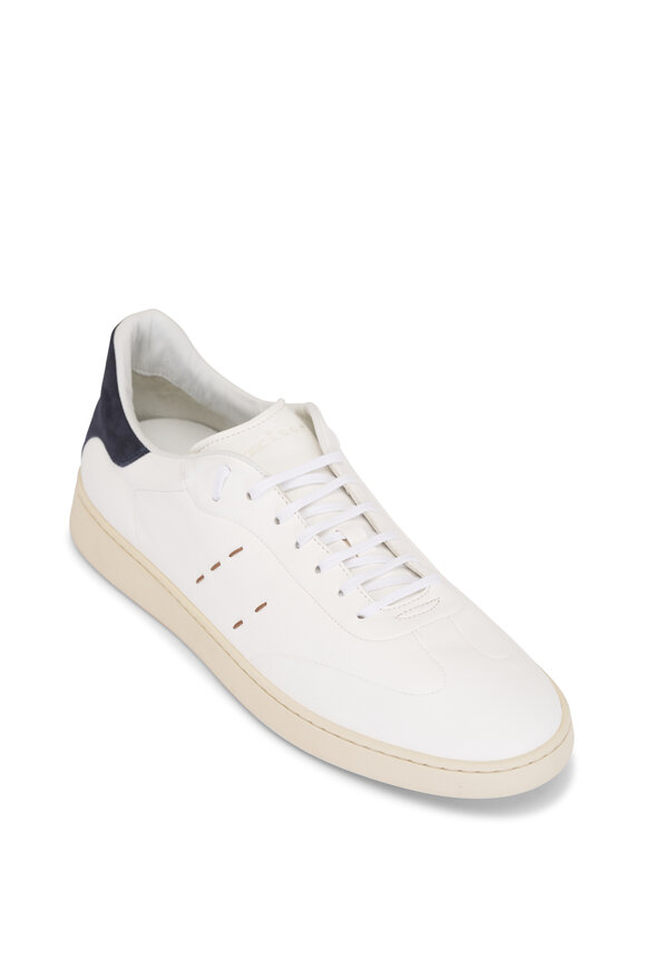 Kiton - Leather Sneaker with Clear Sole in Neon Green