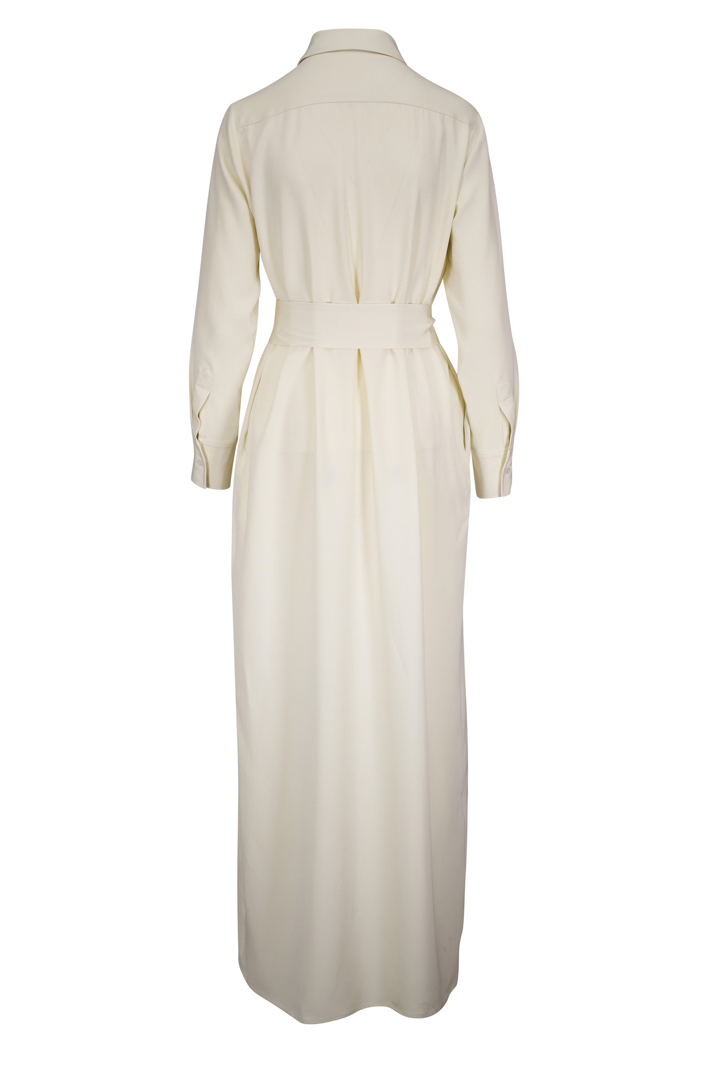 ワンピース KITON LONG DRESS Kiton - Pale Yellow Long Sleeve Dress | Mitchell Stores