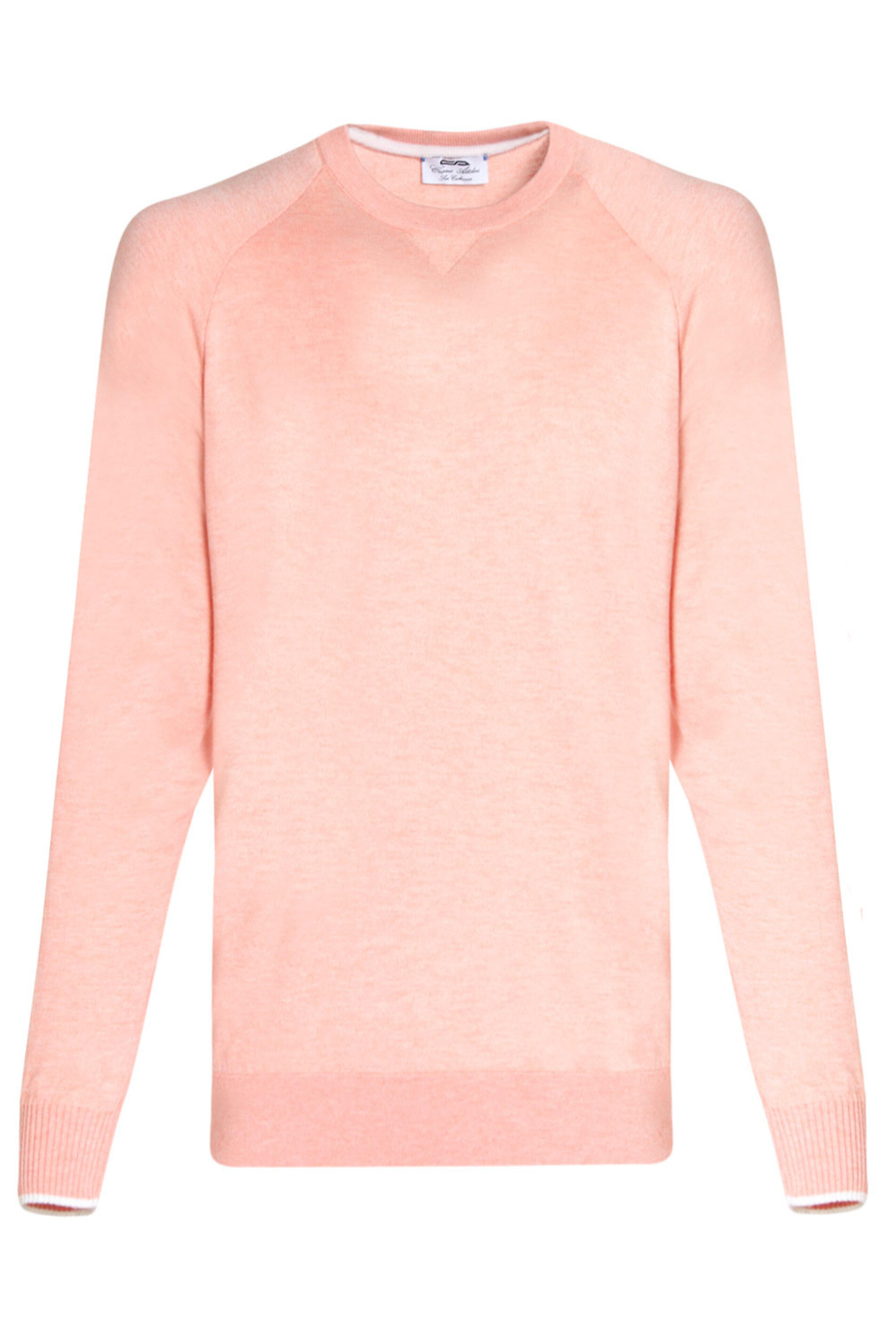 Cesare Attolini - Light Orange Cotton Blend Crewneck Sweatshirt