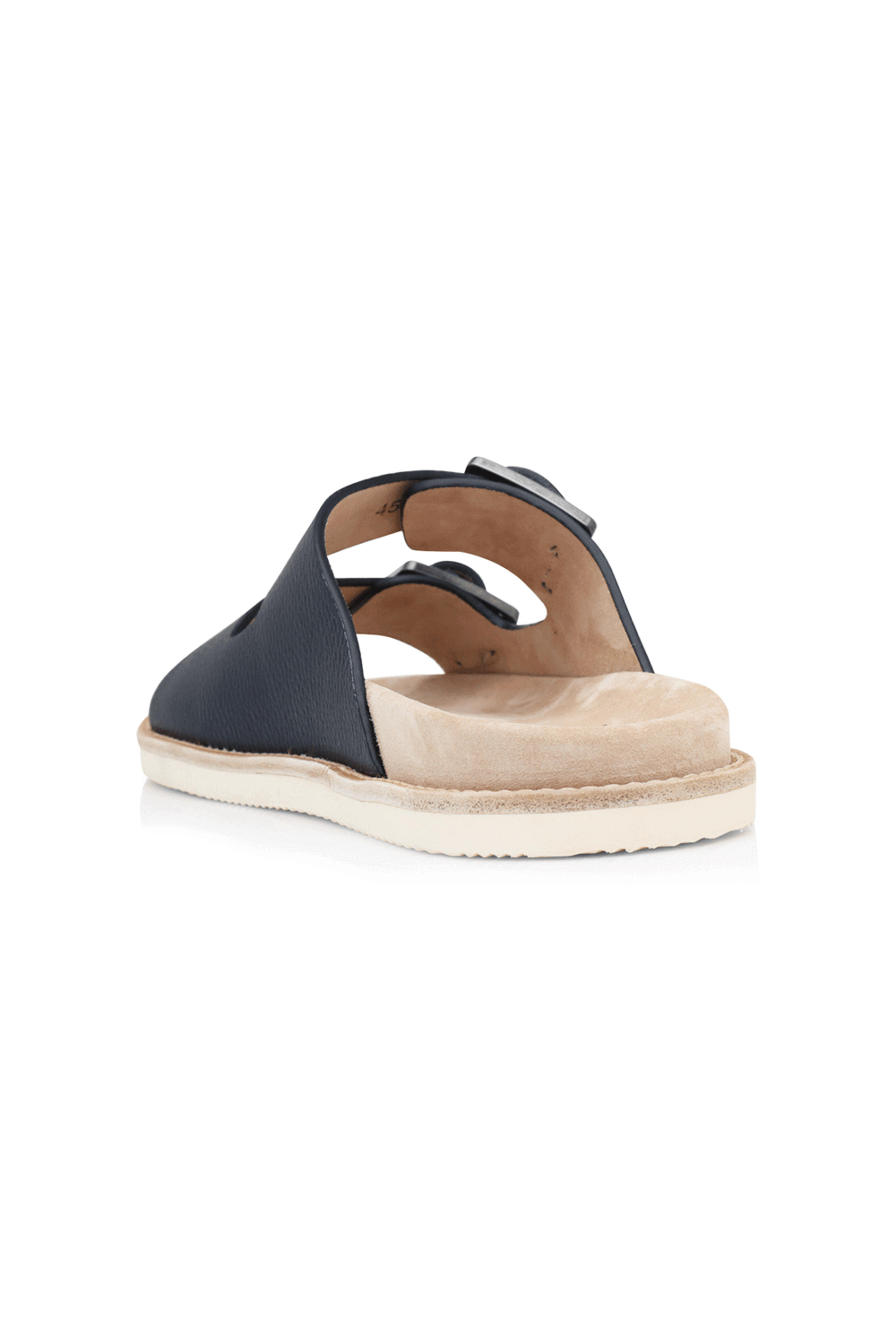 Brunello Cucinelli - Leather Buckle Sandal in Blue