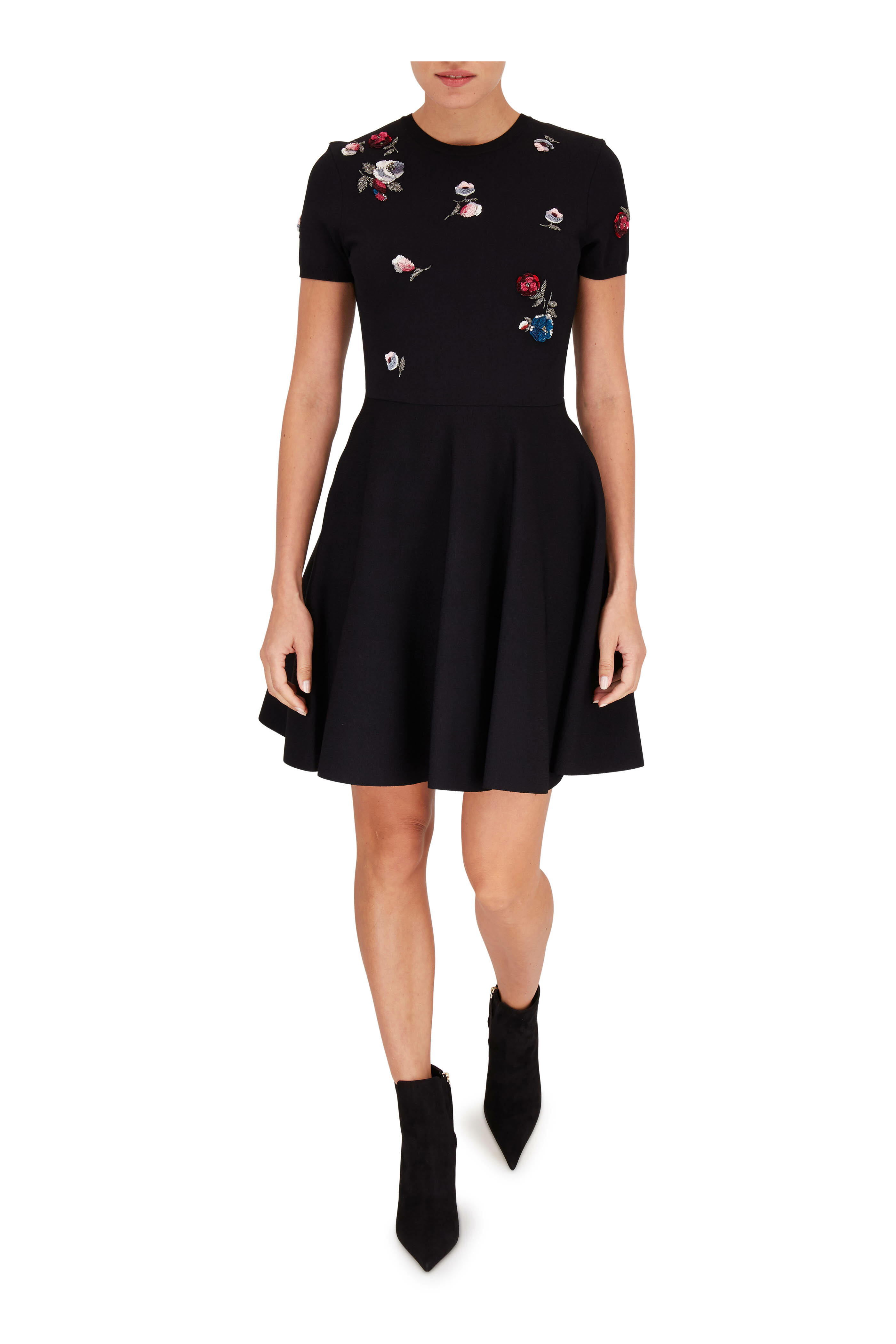 Valentino Garavani - Rockstud Black Suede Ankle Boot, 80mm