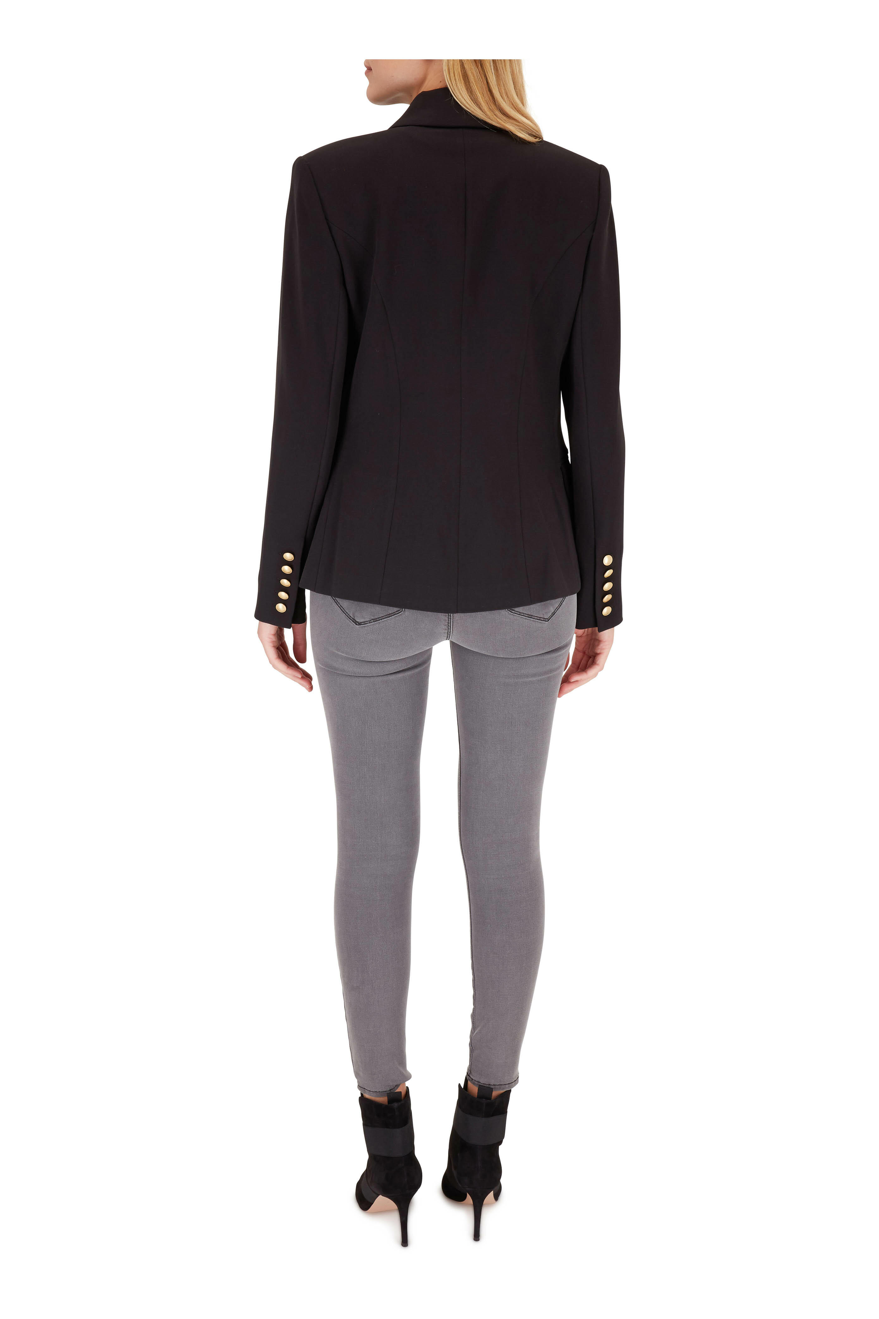 L'Agence - Kenzie Black Double Breasted Blazer