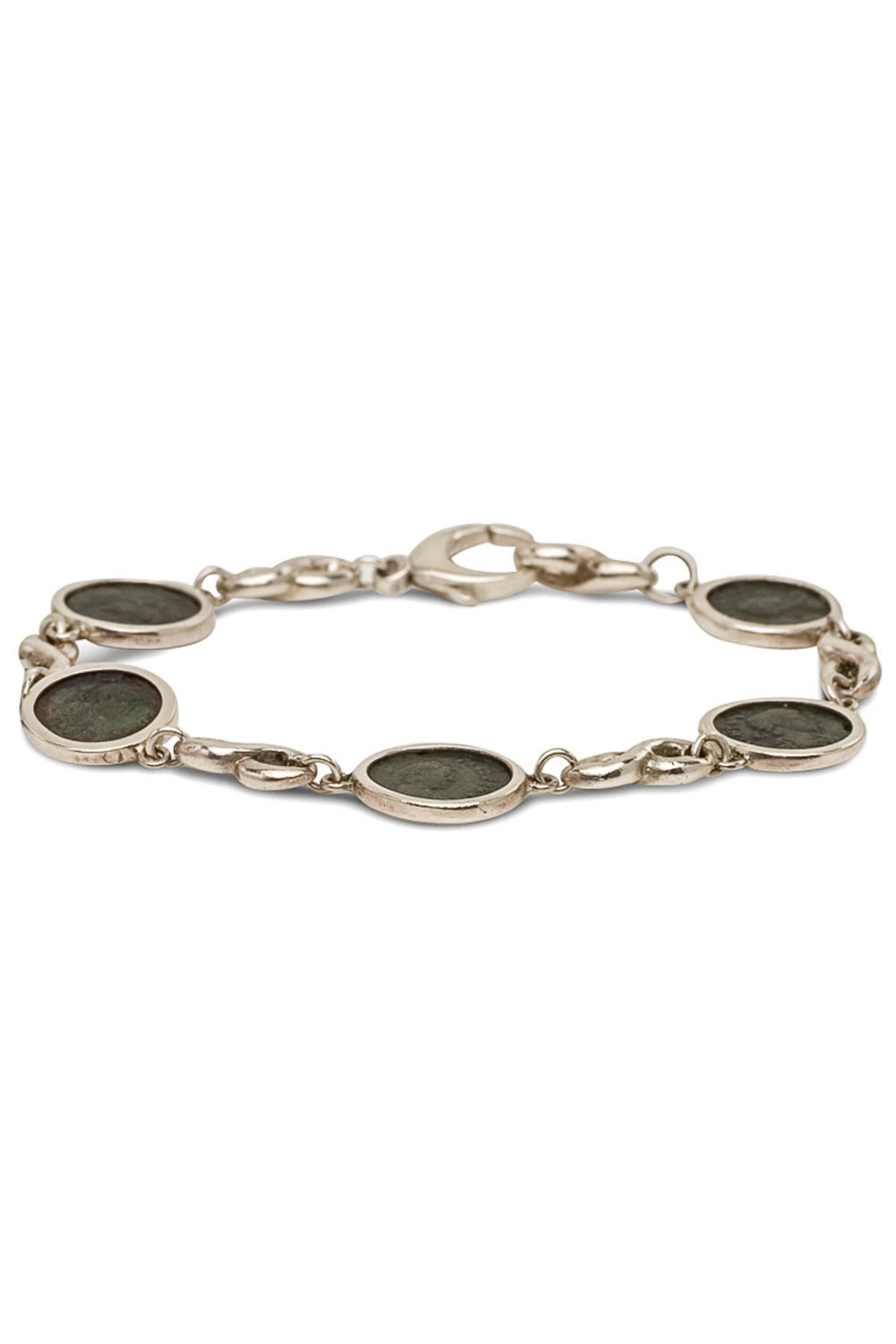 Ellen Hoffman - Sterling Silver Ancient Roman Coin Bracelet