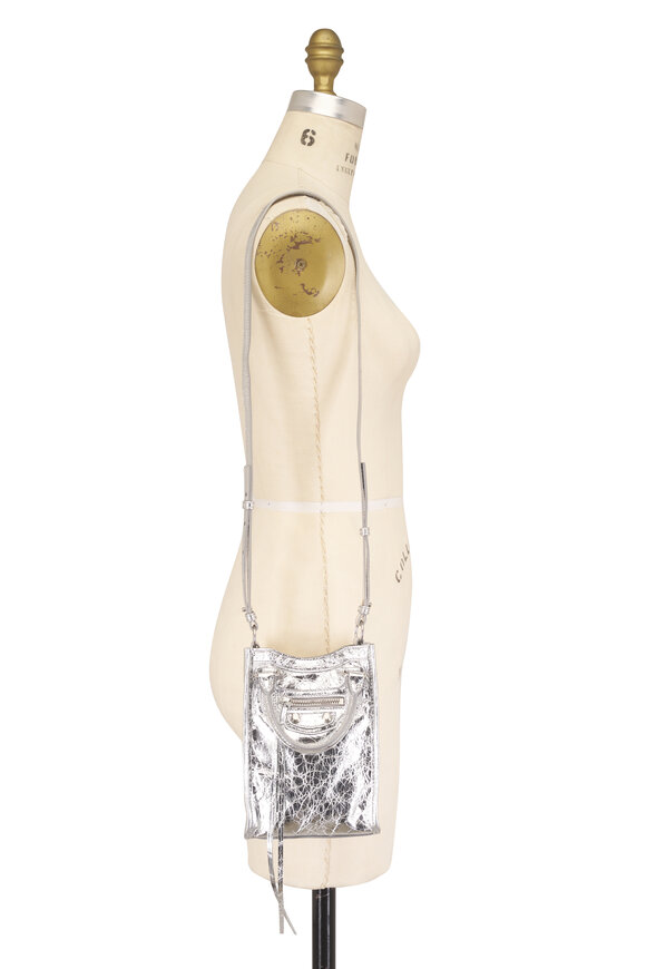 Balenciaga Le City Tote Silver Phone Holder Crossbody - view 7
