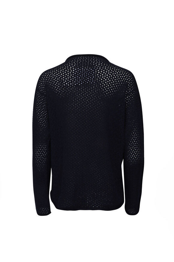 Frank & Eileen Monterey Pointelle Marine Sweater - view 2