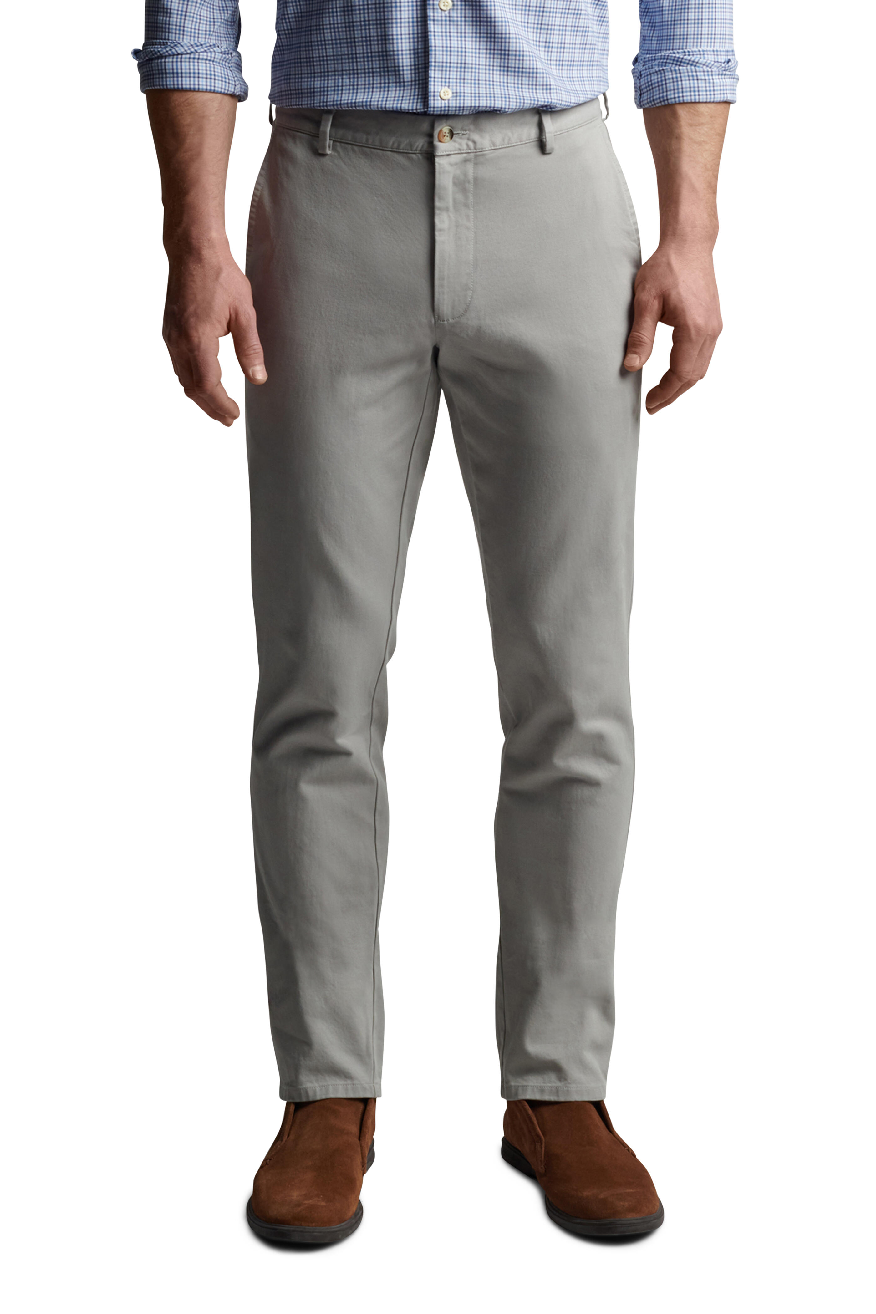 Peter Millar - Mountain Gray Pilot Twill Flat Front Pant