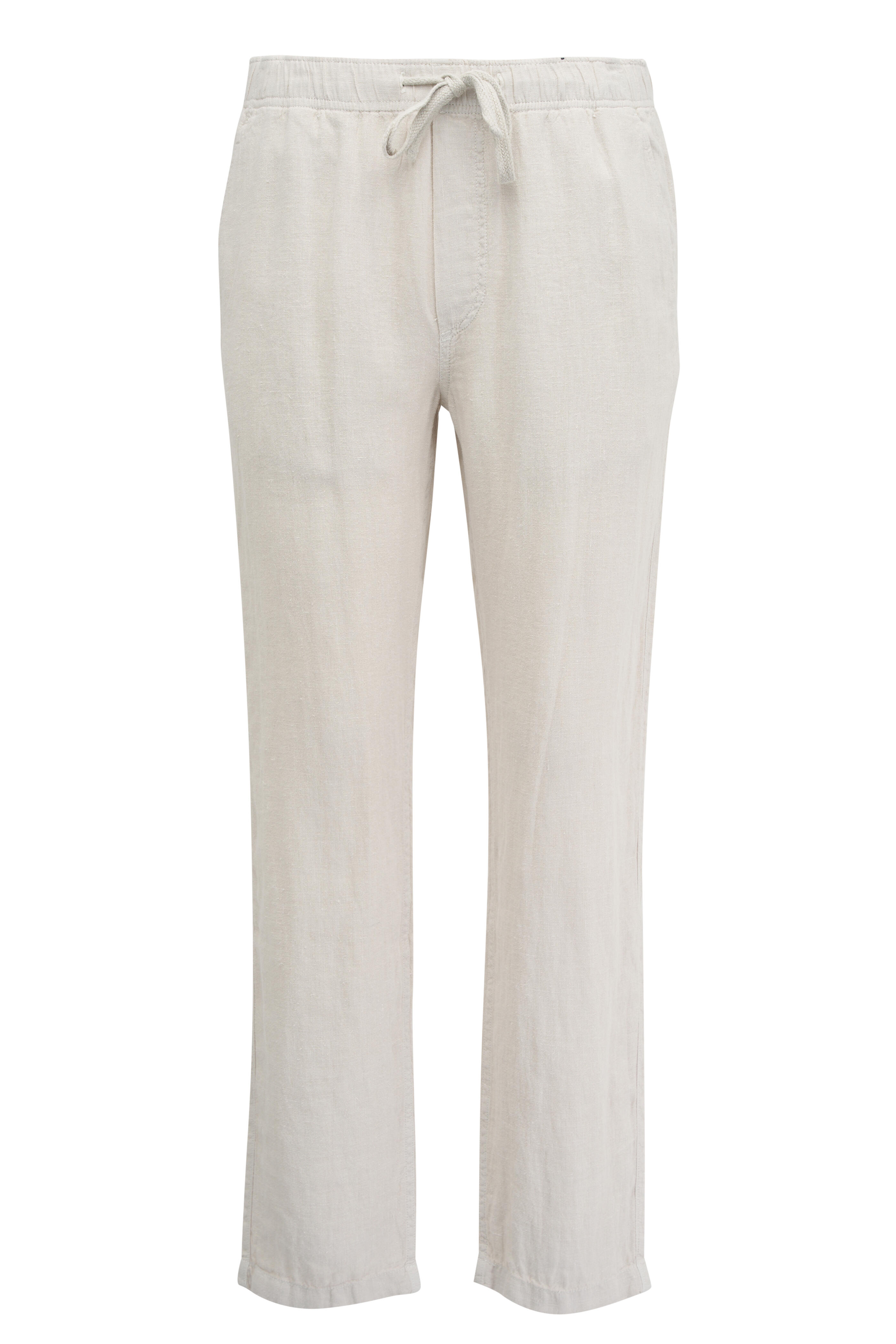 Faherty Brand - Weathered Sand Linen Drawstring Pant