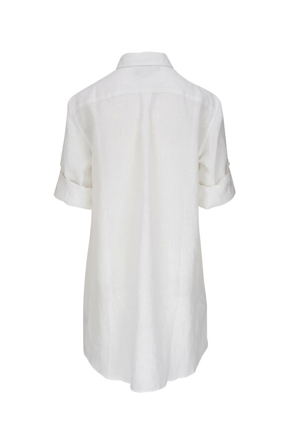 Vilebrequin - Fragrance White Linen Cover Up Shirt Dress