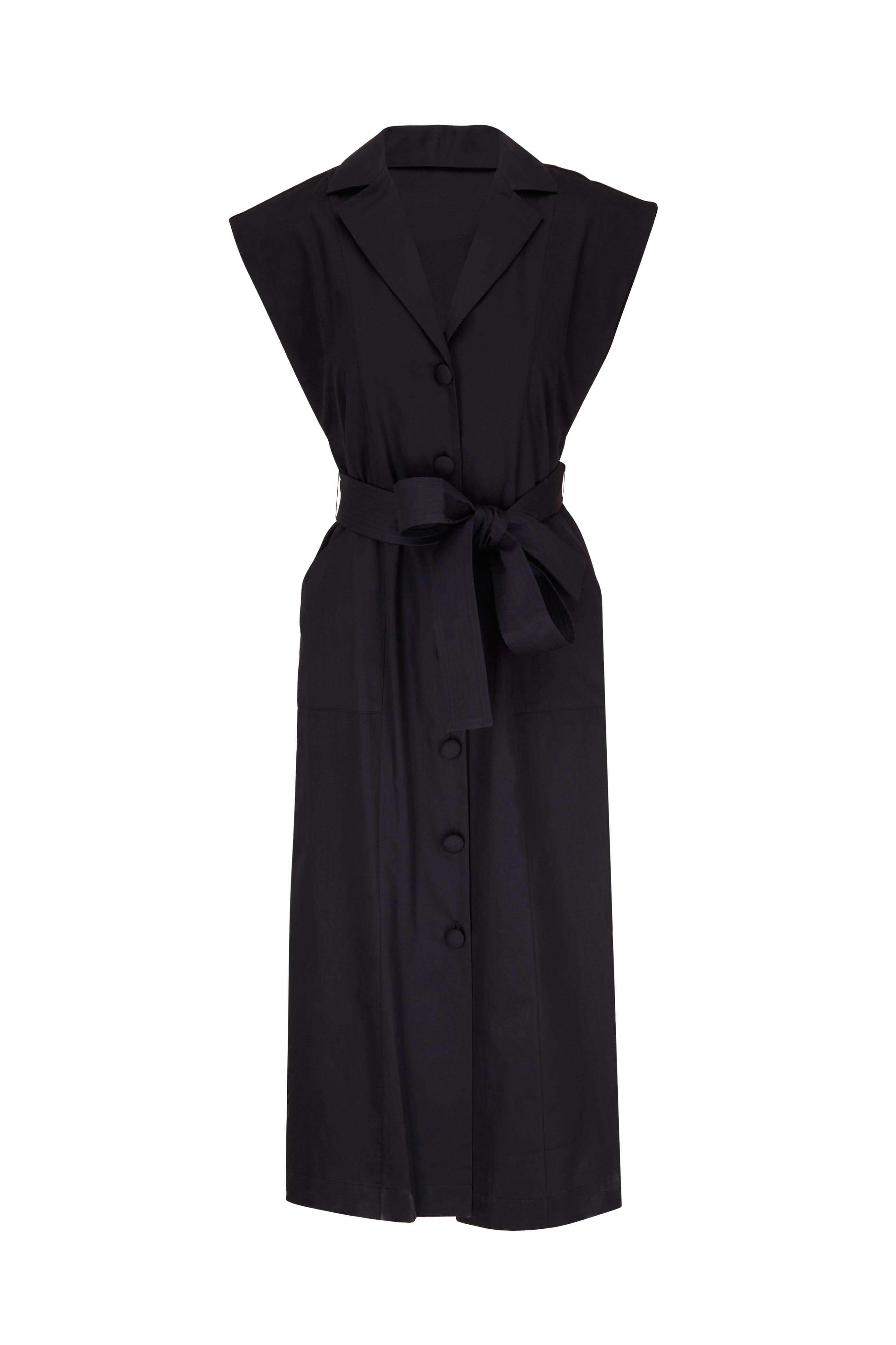 adam lippes shirt dress Adam Lippes Long Sleeve Tan Silk Button Drawstring Waist Shirt Dress Preppy