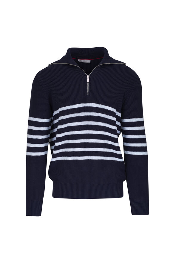 BRUNELLO CUCINELLI: Jacket men - Navy | Brunello Cucinelli