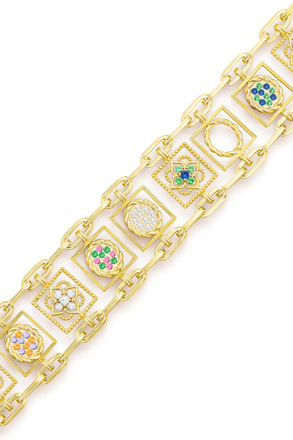 Mellerio 18k Yellow Gold 9 Jardins Suspendus Bracelet