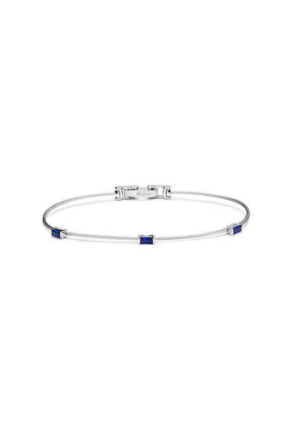 Paul Morelli - Unity Wire Baguette Sapphire Bracelet