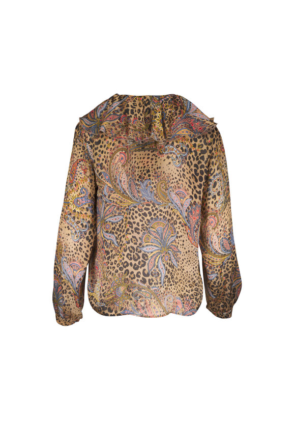 Etro Dark Brown Animal Paisley Print Shirt - view 3