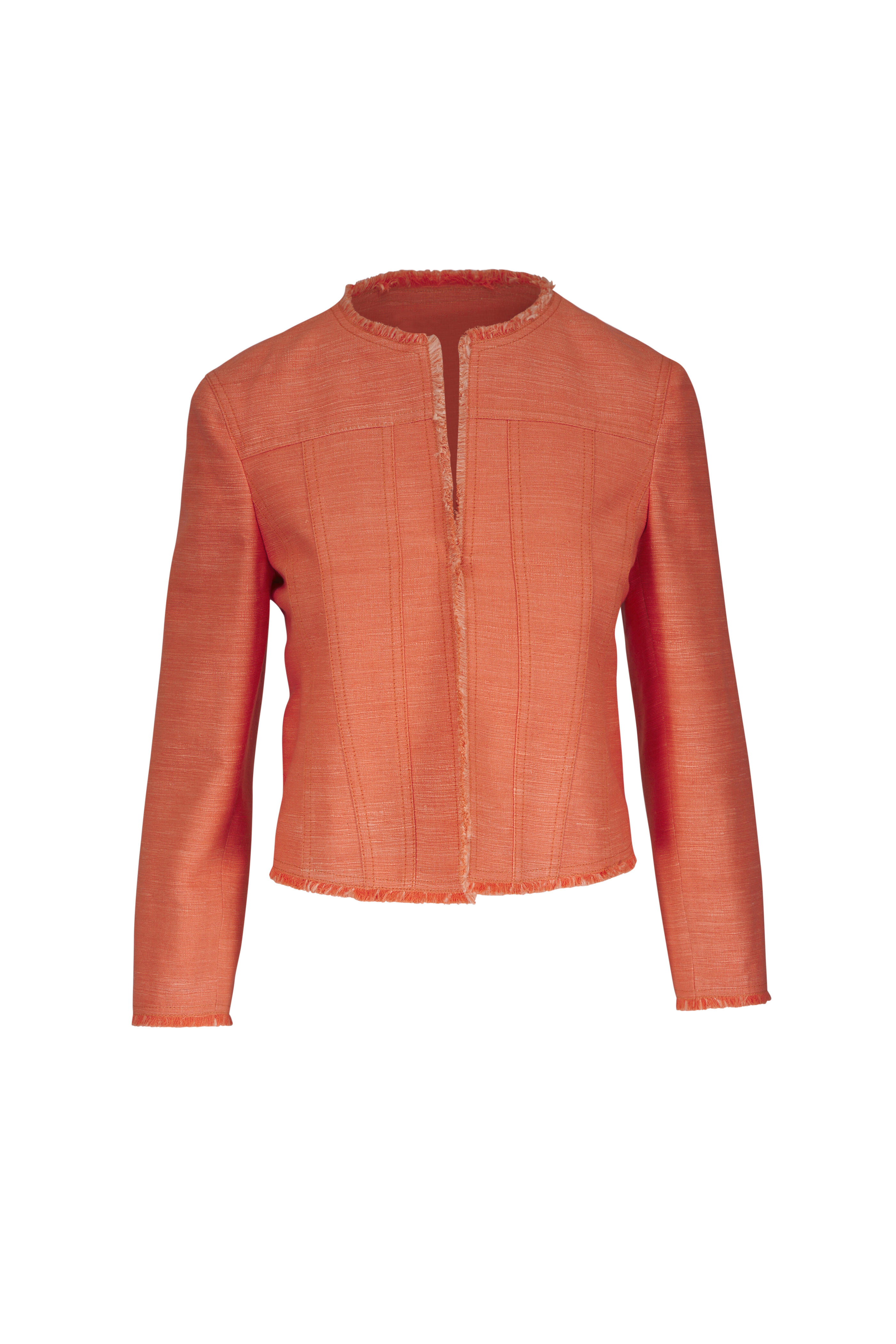 Akris Punto - Peach Silk & Cotton Jacket