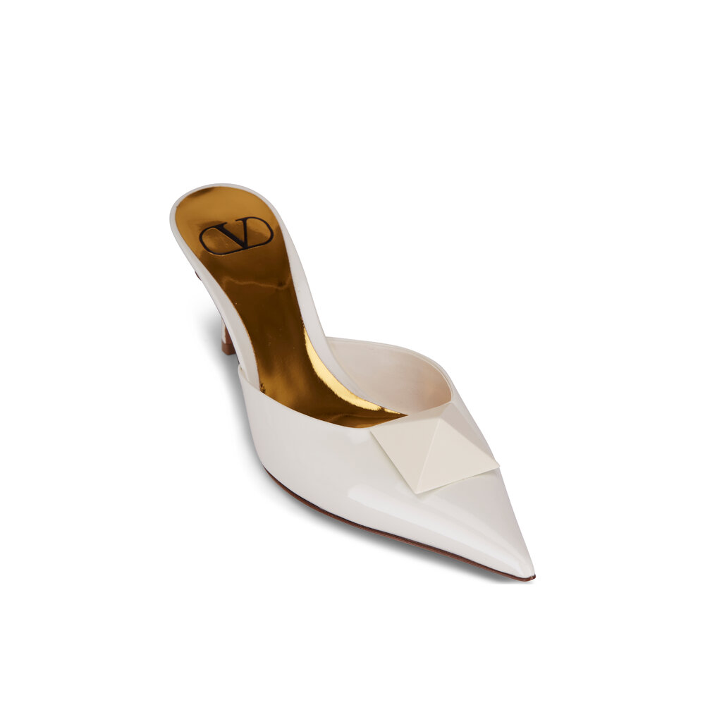 VALENTINO ミュル Valentino Garavani Rockstud Wispy Calfskin Mules 60MM | Saks