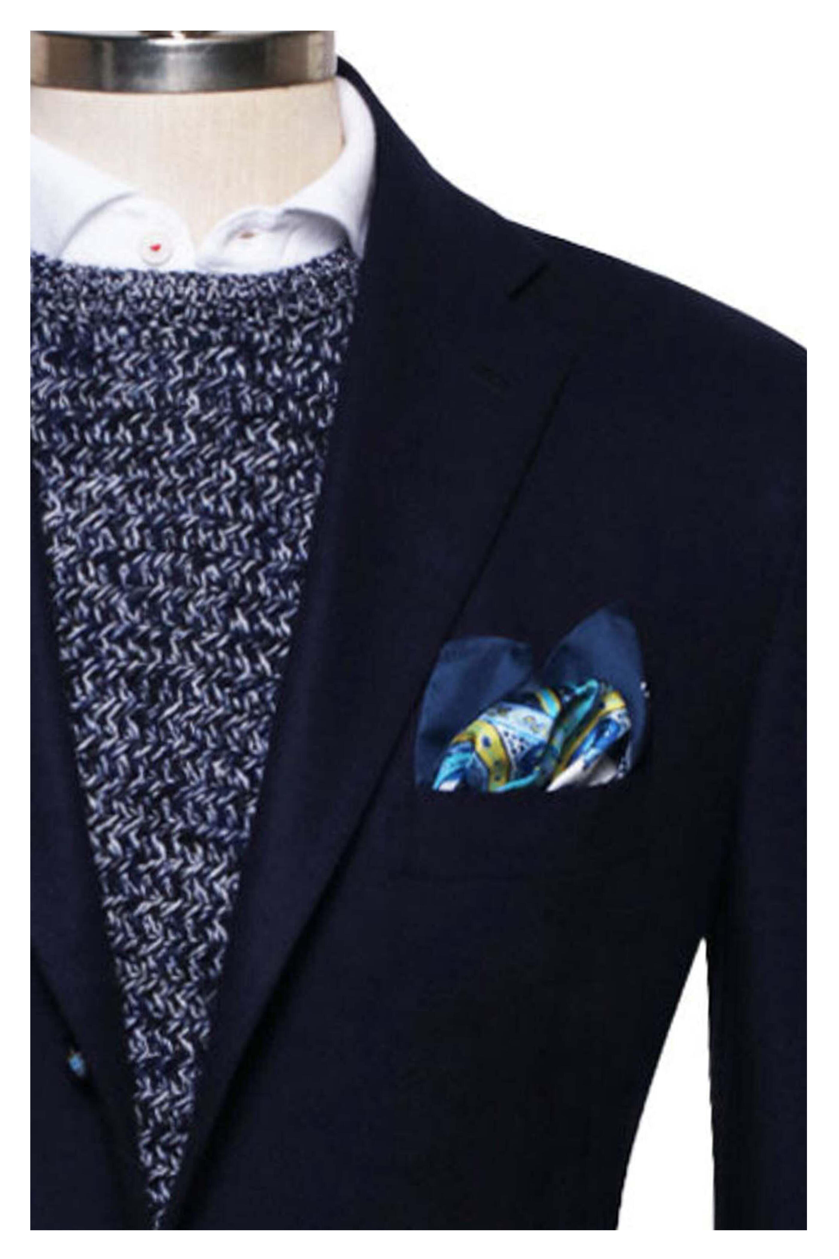 Kiton - Navy Jersey Stretch Sportcoat