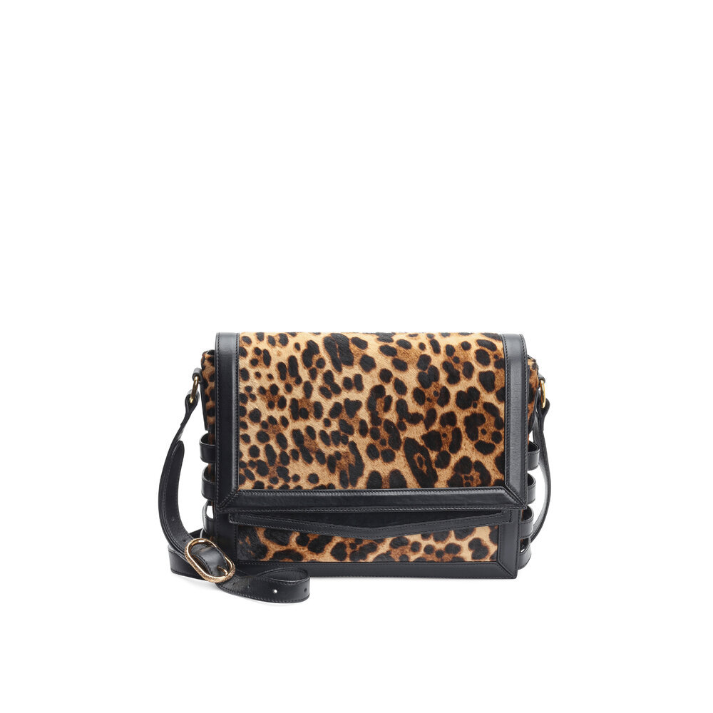 Bibi Leopard Print Leather Crossbody Bag, Whistles