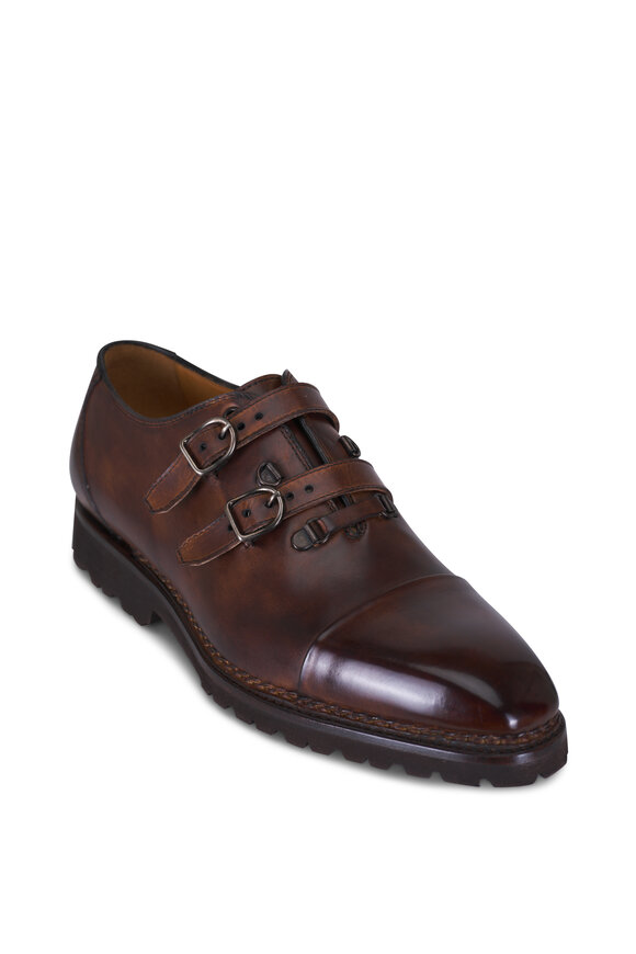 Bontoni Amante Medium Chocolate Cap Toe Leather Shoe