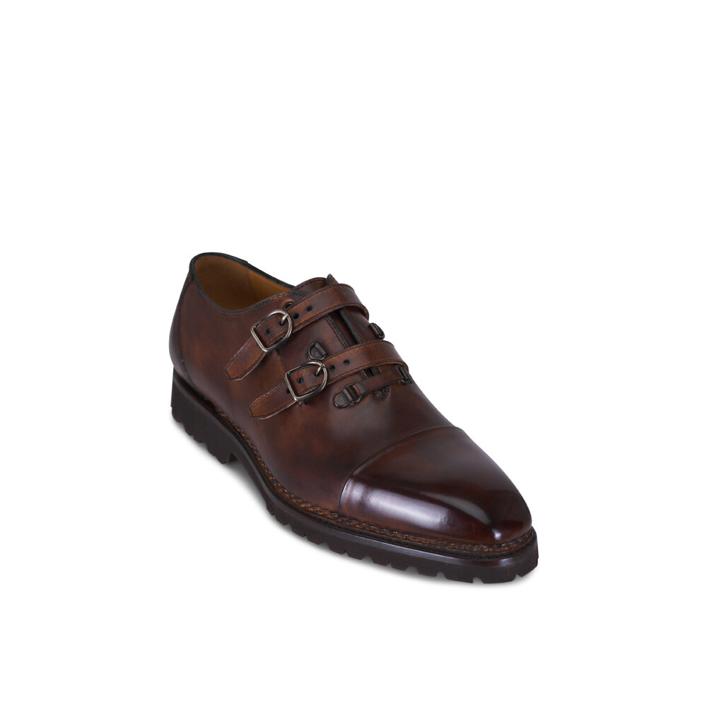 Bontoni Amante Medium Chocolate Cap Toe Leather Shoe