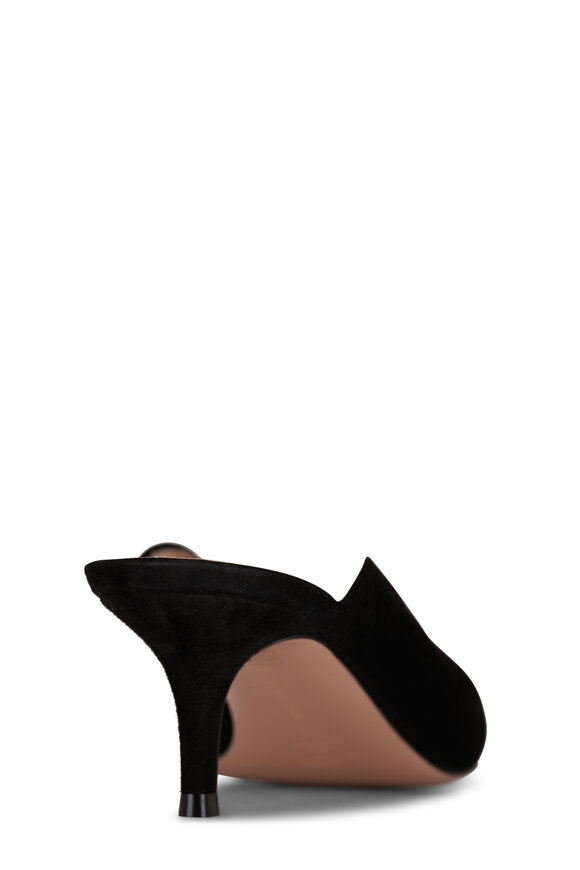 Gianvito Rossi - Black Suede Mule, 55mm 