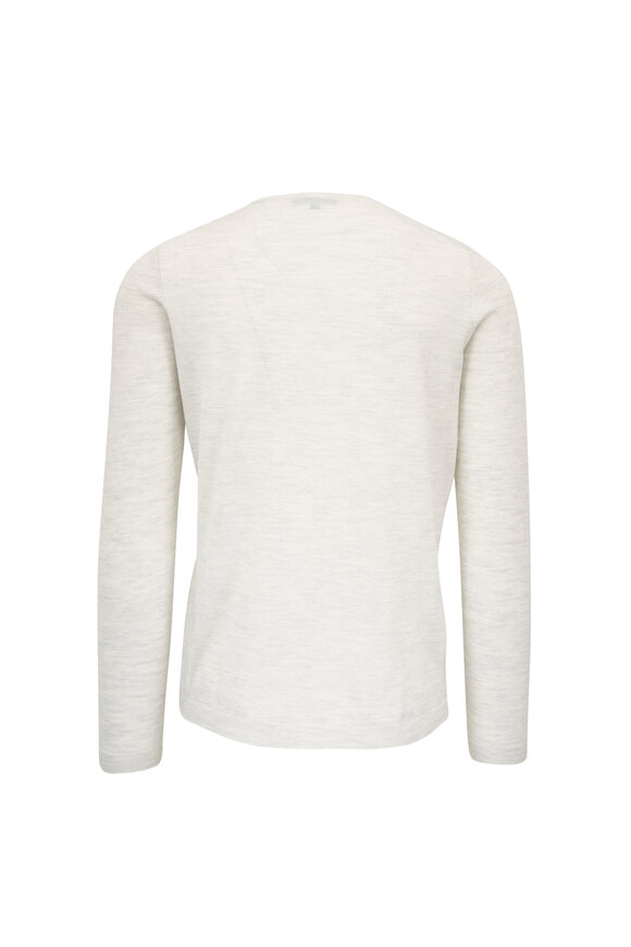 Patrick Assaraf Fog Drizzle Long Sleeve Crewneck Sweater - view 3