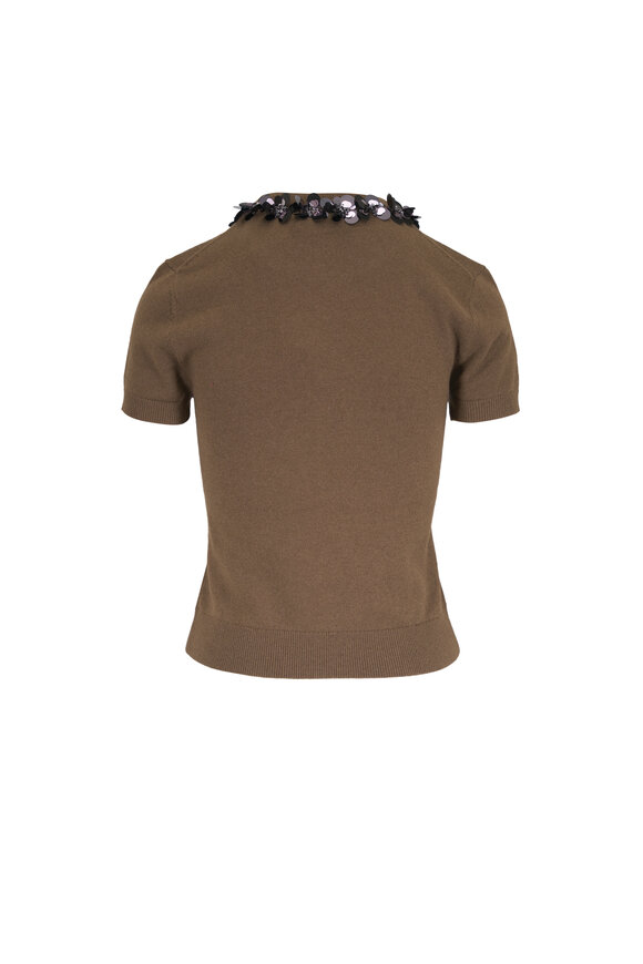 Simkhai Sophie Dark Ochre & Black Embellished Sweater - view 2