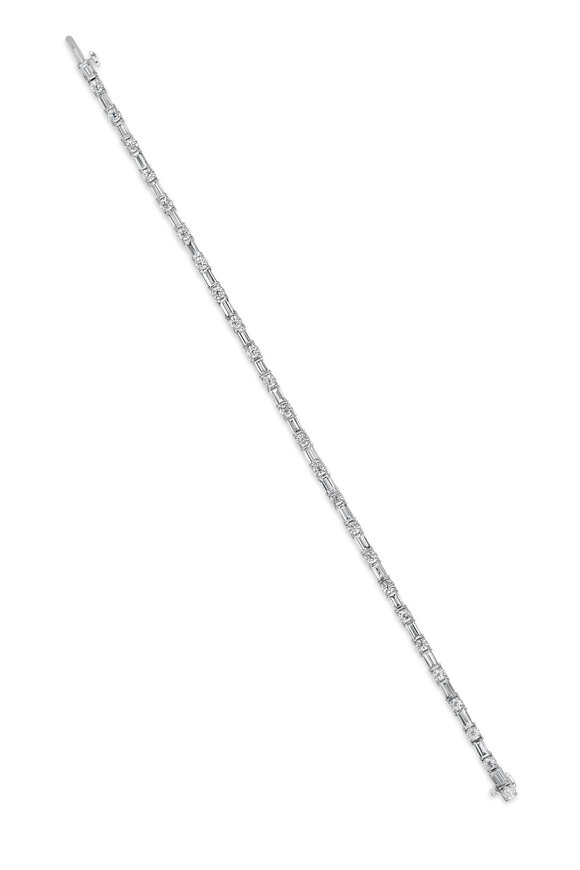 Nam Cho - Baguette & Round 4.45CT Diamond Tennis Bracelet