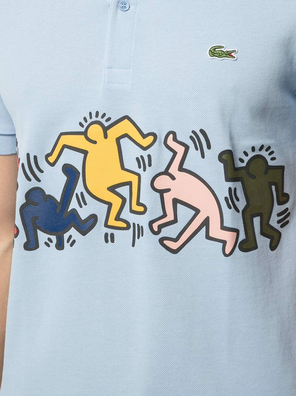 Lacoste - Keith Haring Blue Regular Fit Polo | Mitchell Stores