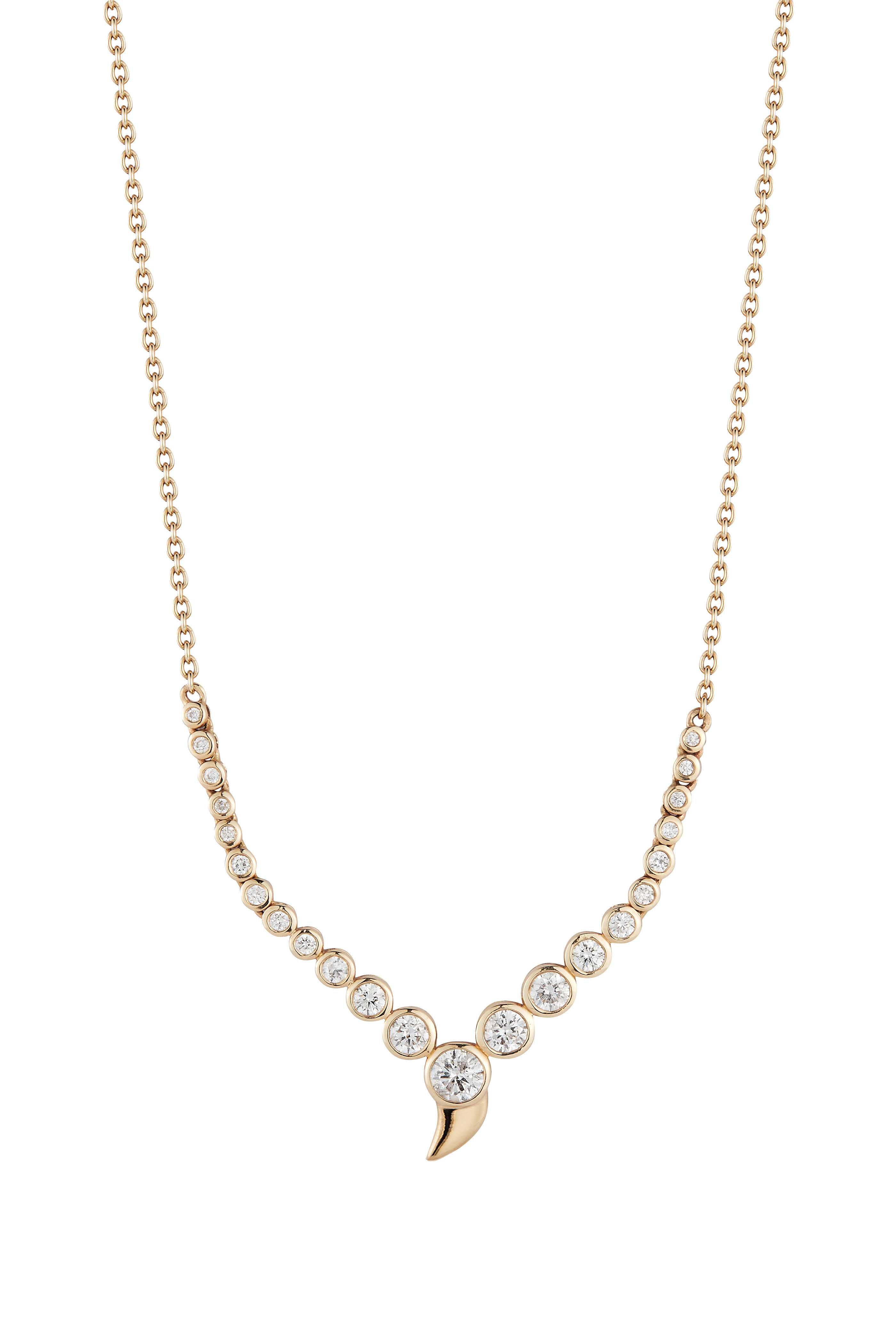 Ondyn - 18k Yellow Gold Large Zen Necklace